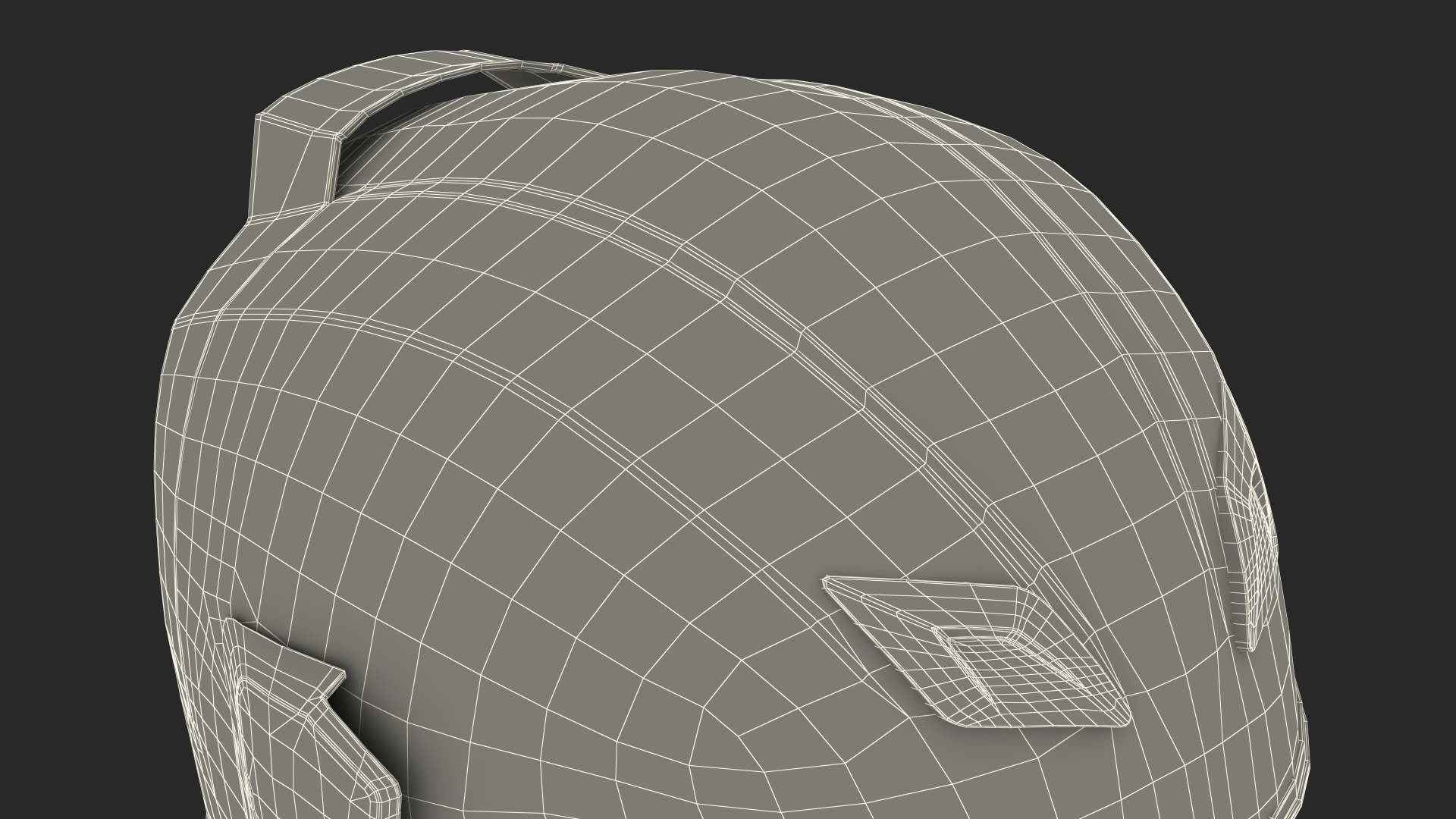 3D Full Face Motorcycle Helmet Icon Airflite Quicksilver model