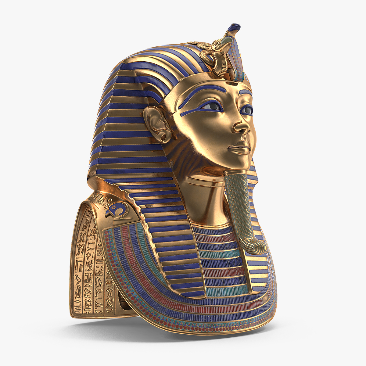 Mask of Tutankhamun, view 4