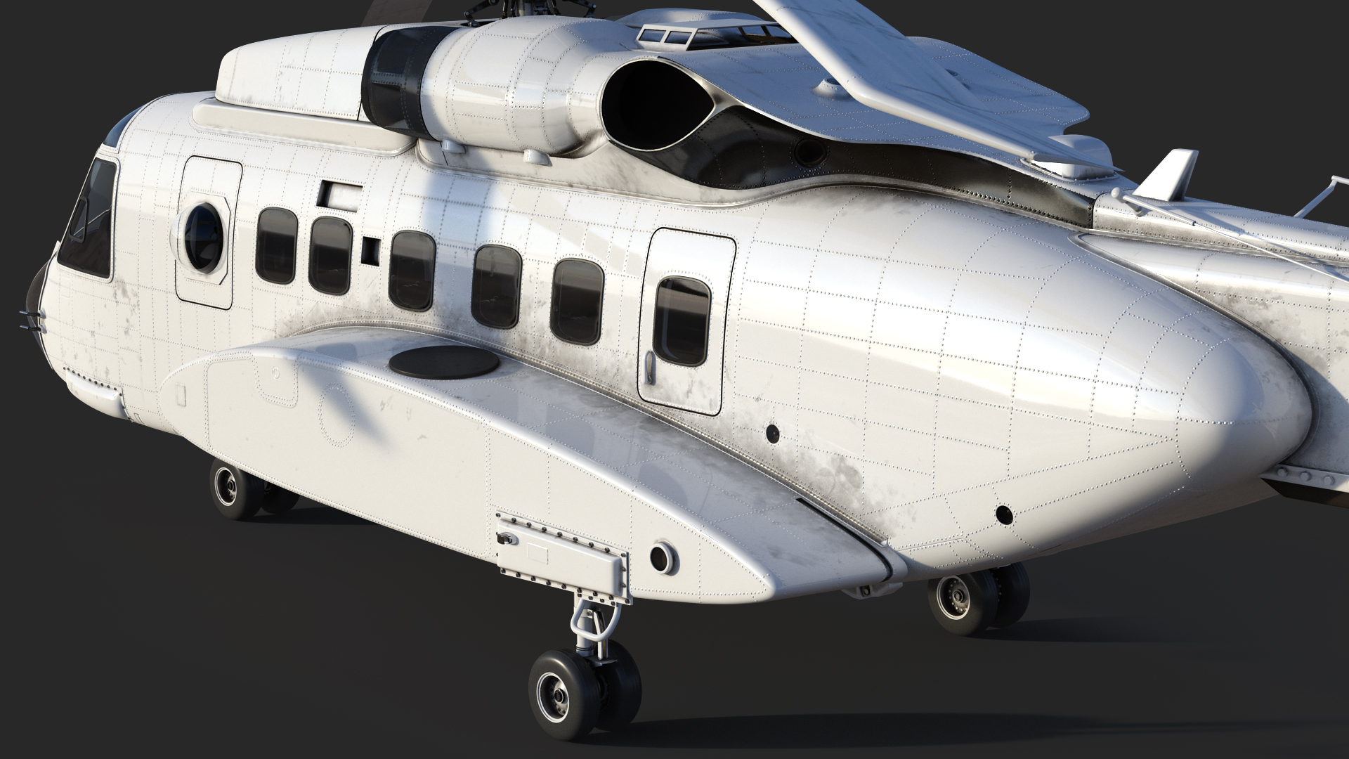 3D Civil Helicopter Generic Rigged