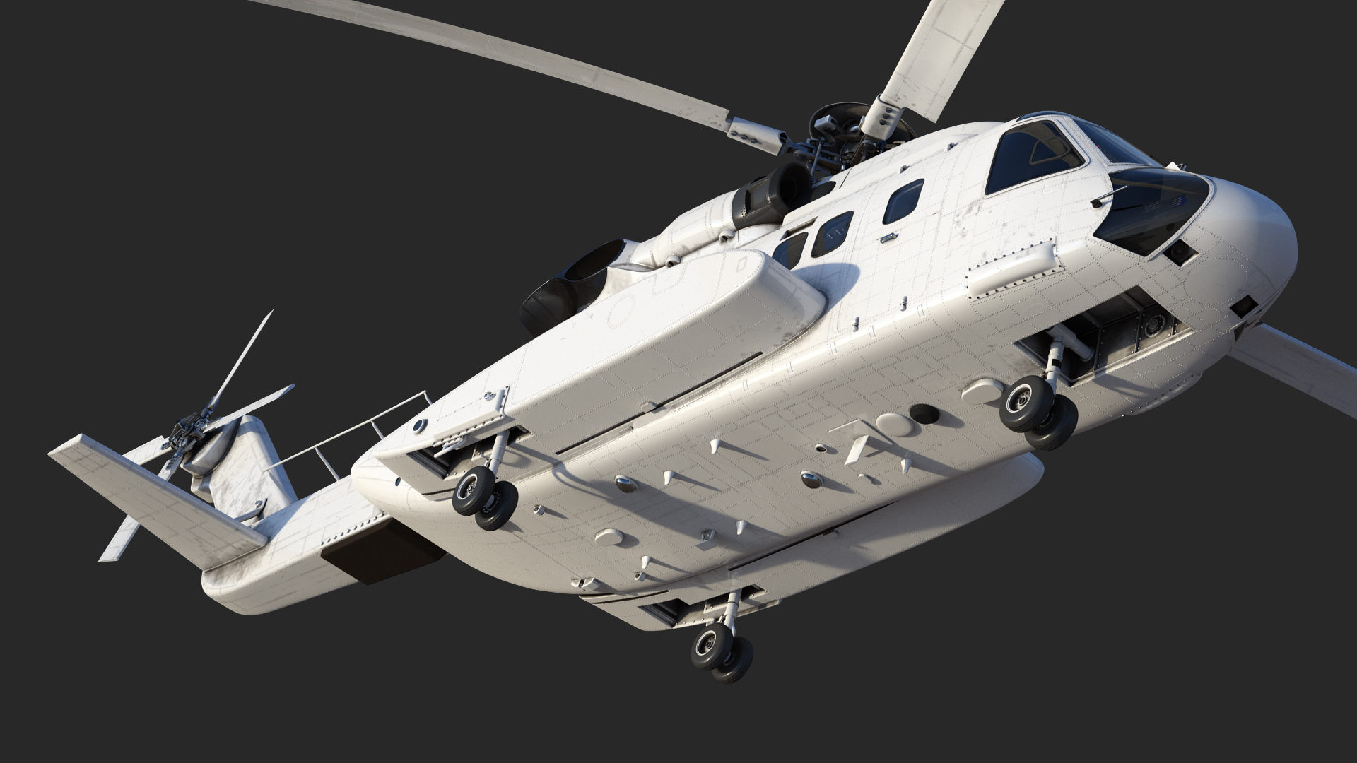 3D Civil Helicopter Generic Rigged