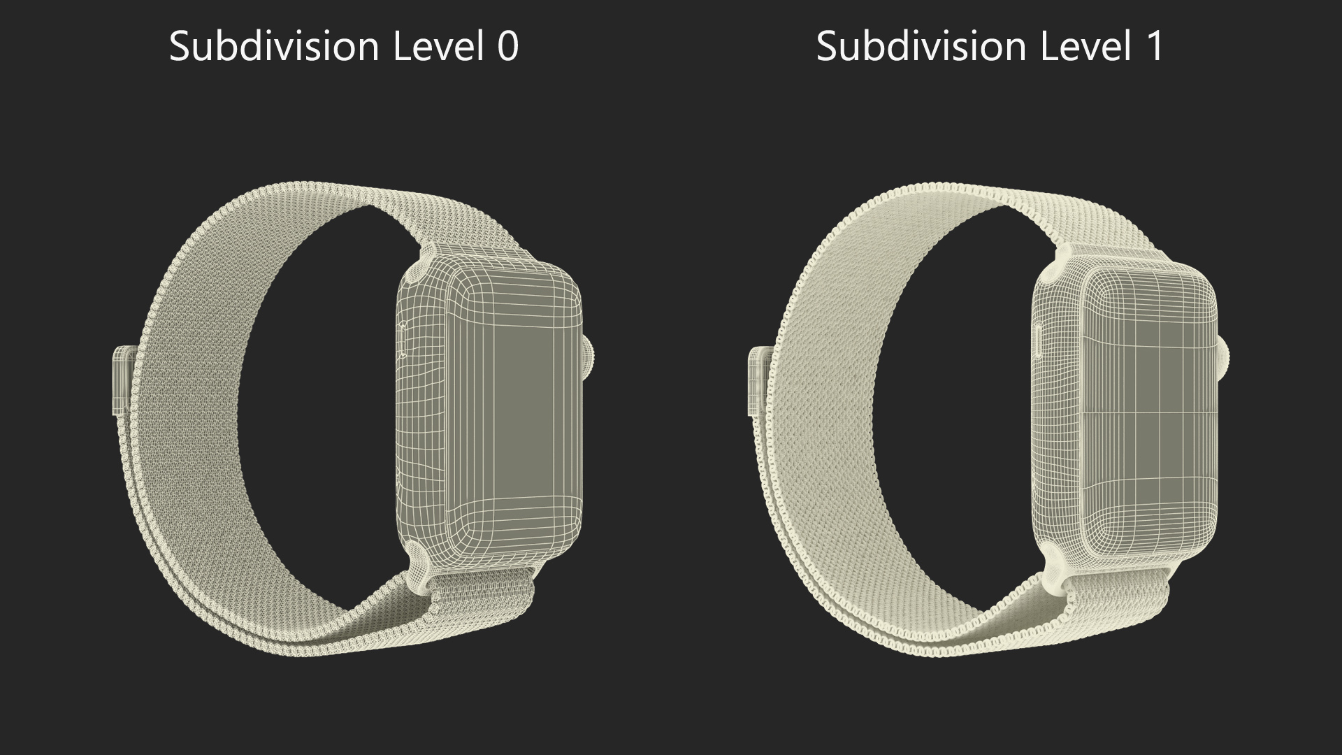 3D Apple Watch with Mesh Band
