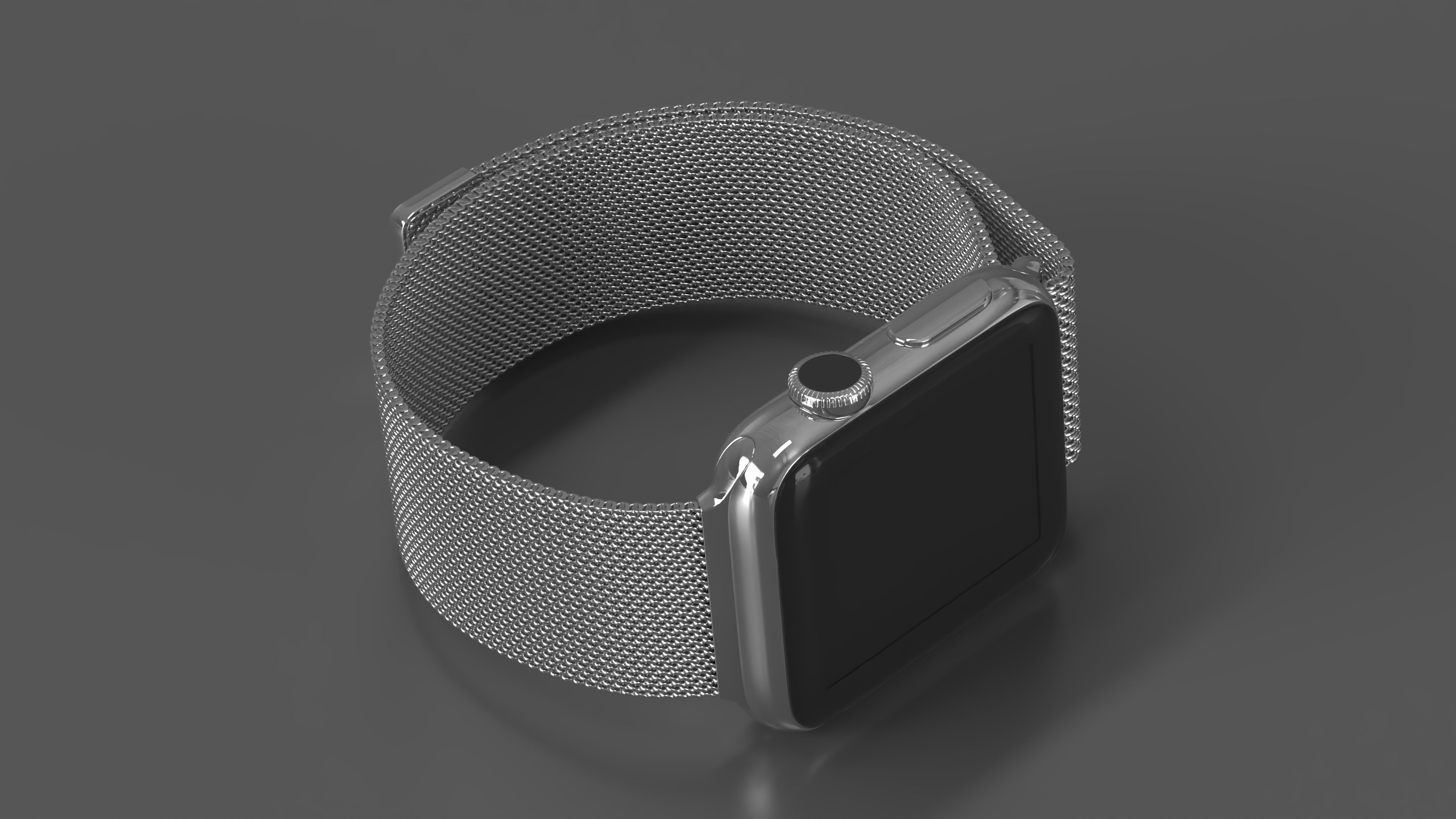 3D Apple Watch with Mesh Band