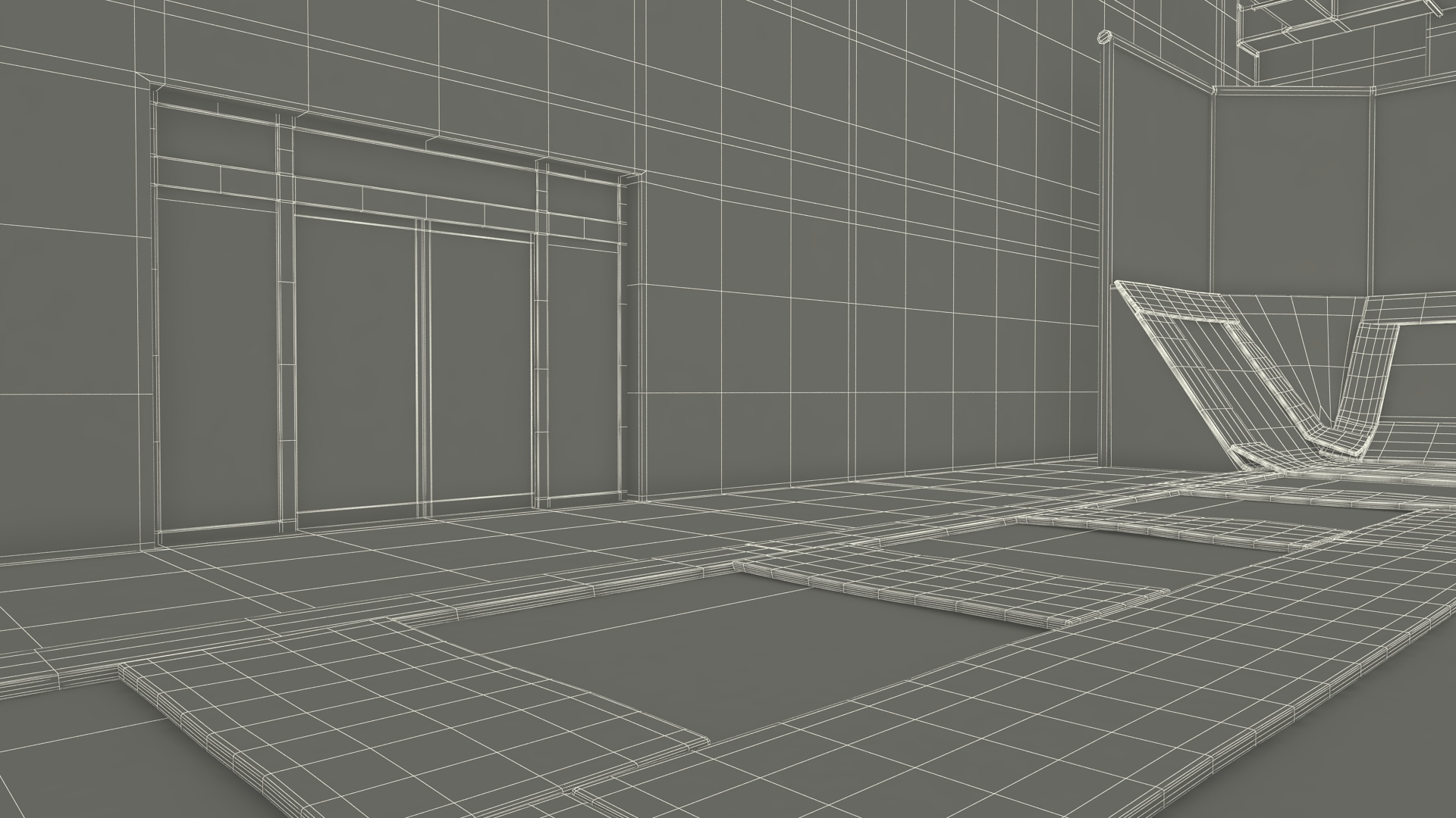 3D model Trampoline Room