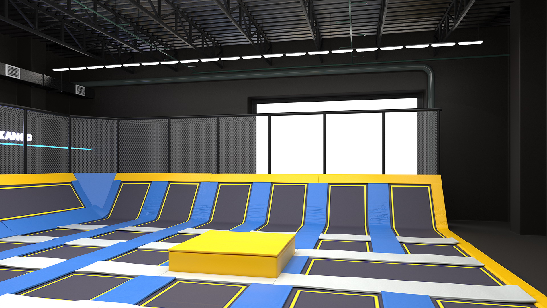 3D model Trampoline Room