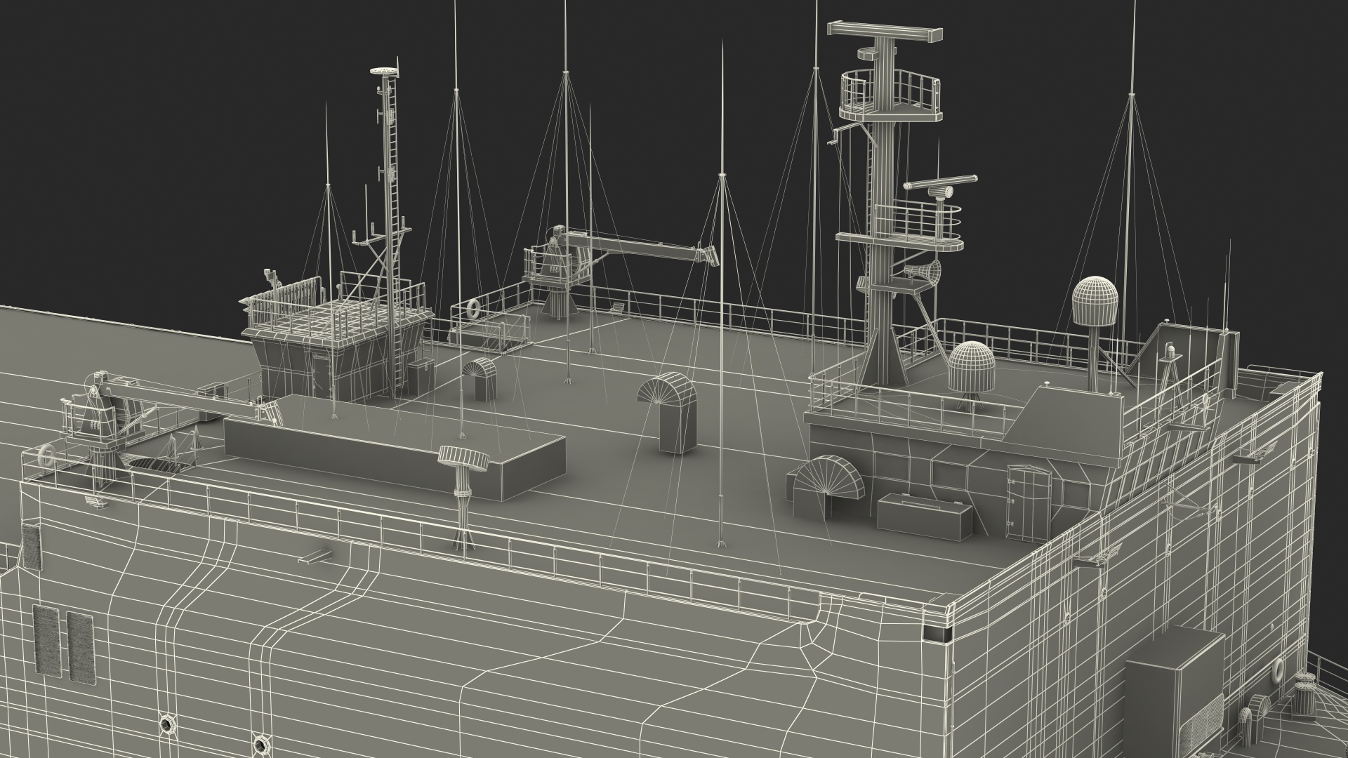 USNS Mercy T AH 19 Hospital Ship 3D