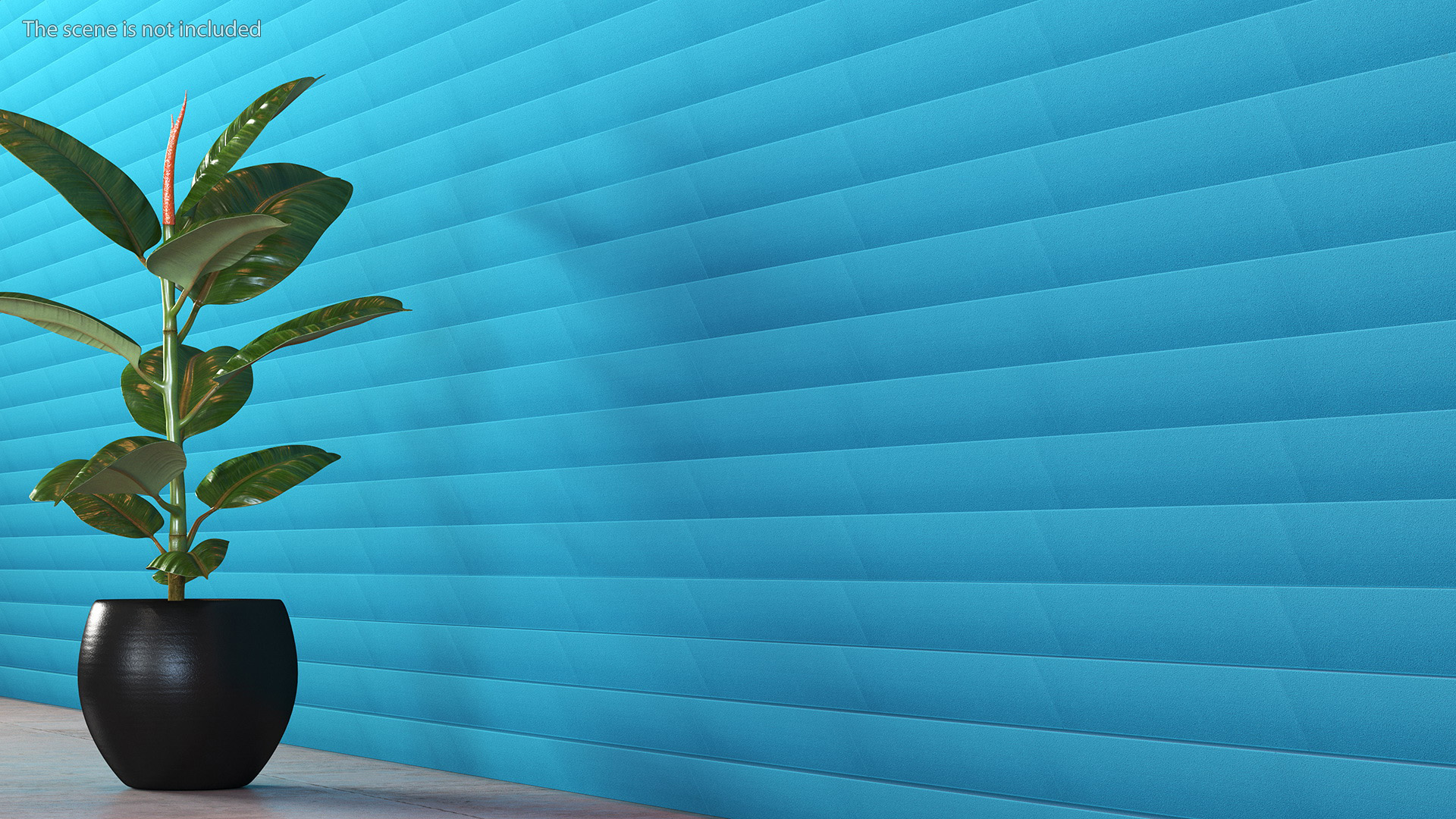 Foam Sound Absorbers Blue Set 3D model