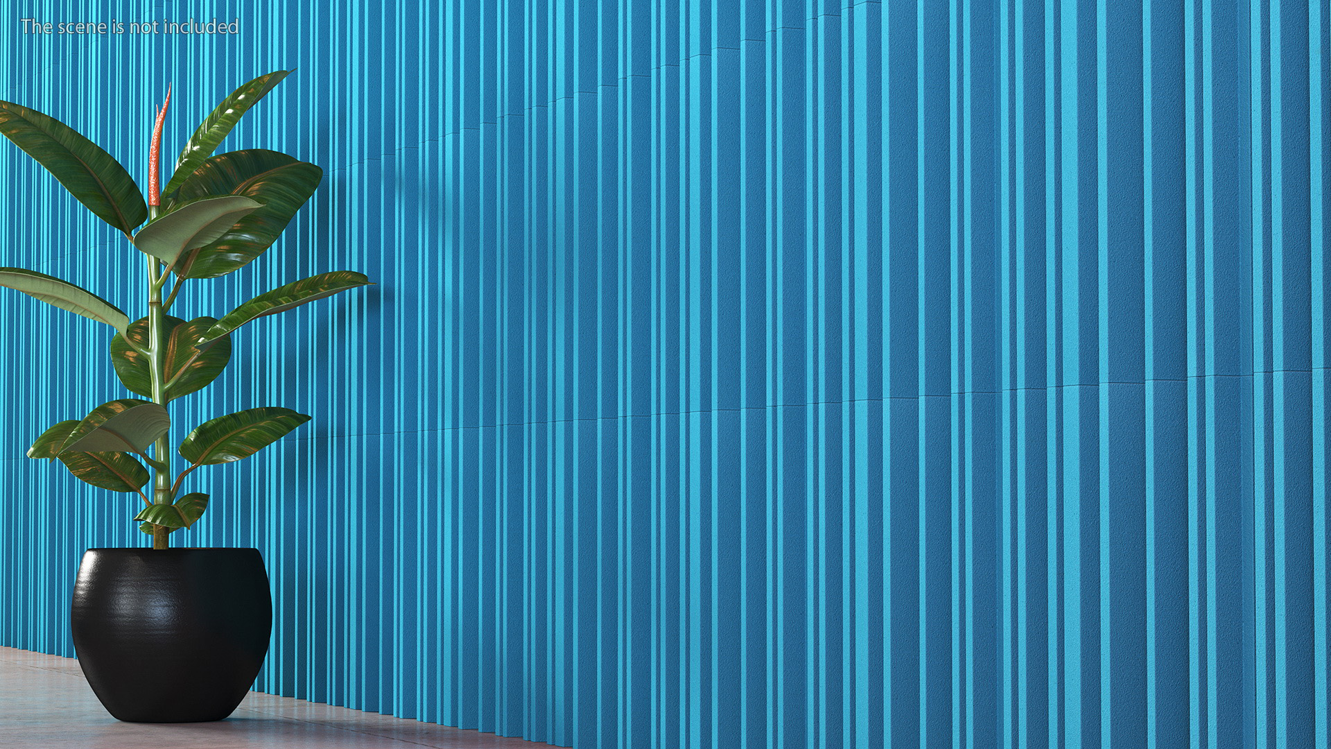 Foam Sound Absorbers Blue Set 3D model