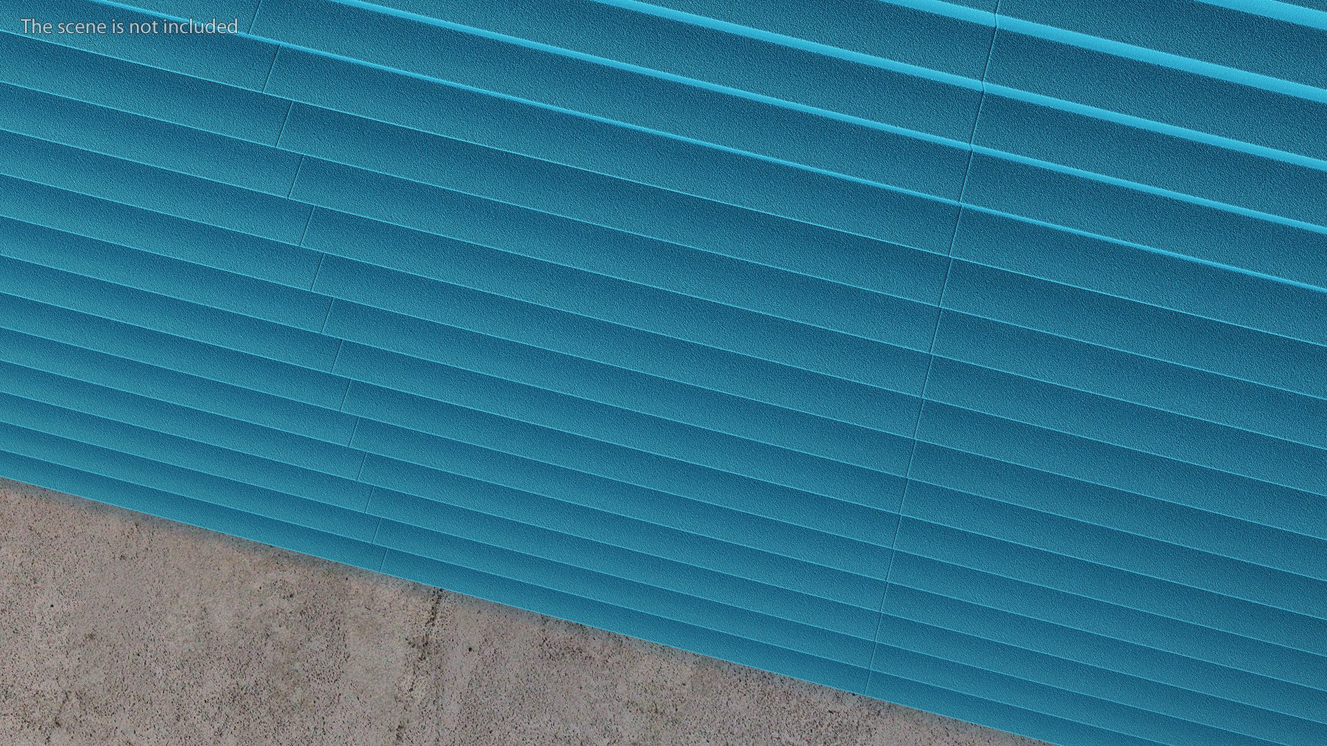 Foam Sound Absorbers Blue Set 3D model