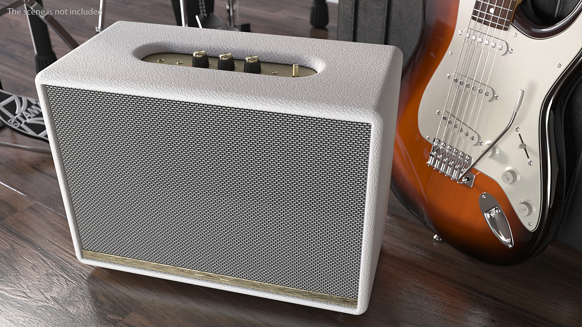 Classic Design Portable Wireless Speaker White Generic 3D model
