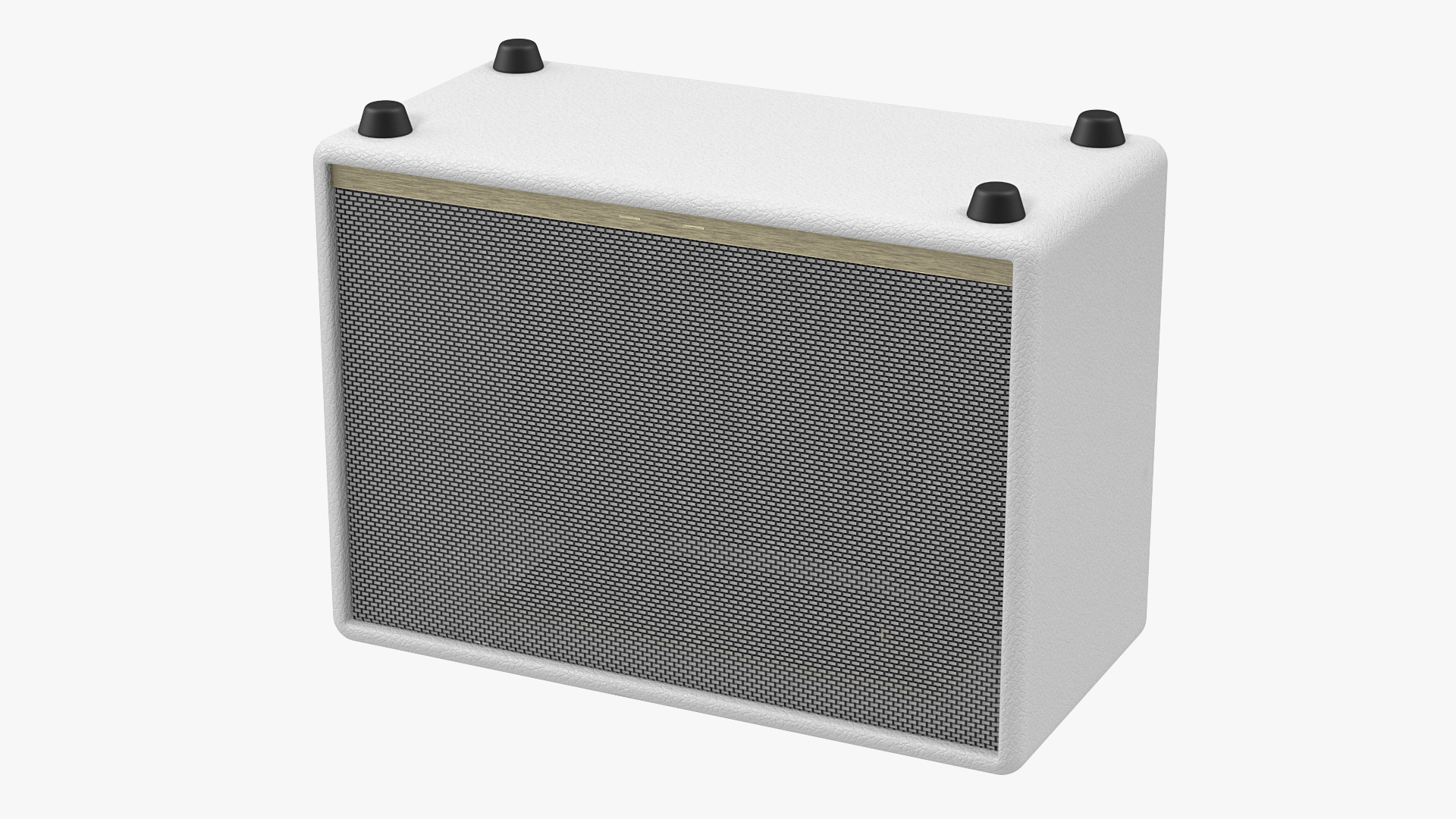 Classic Design Portable Wireless Speaker White Generic 3D model