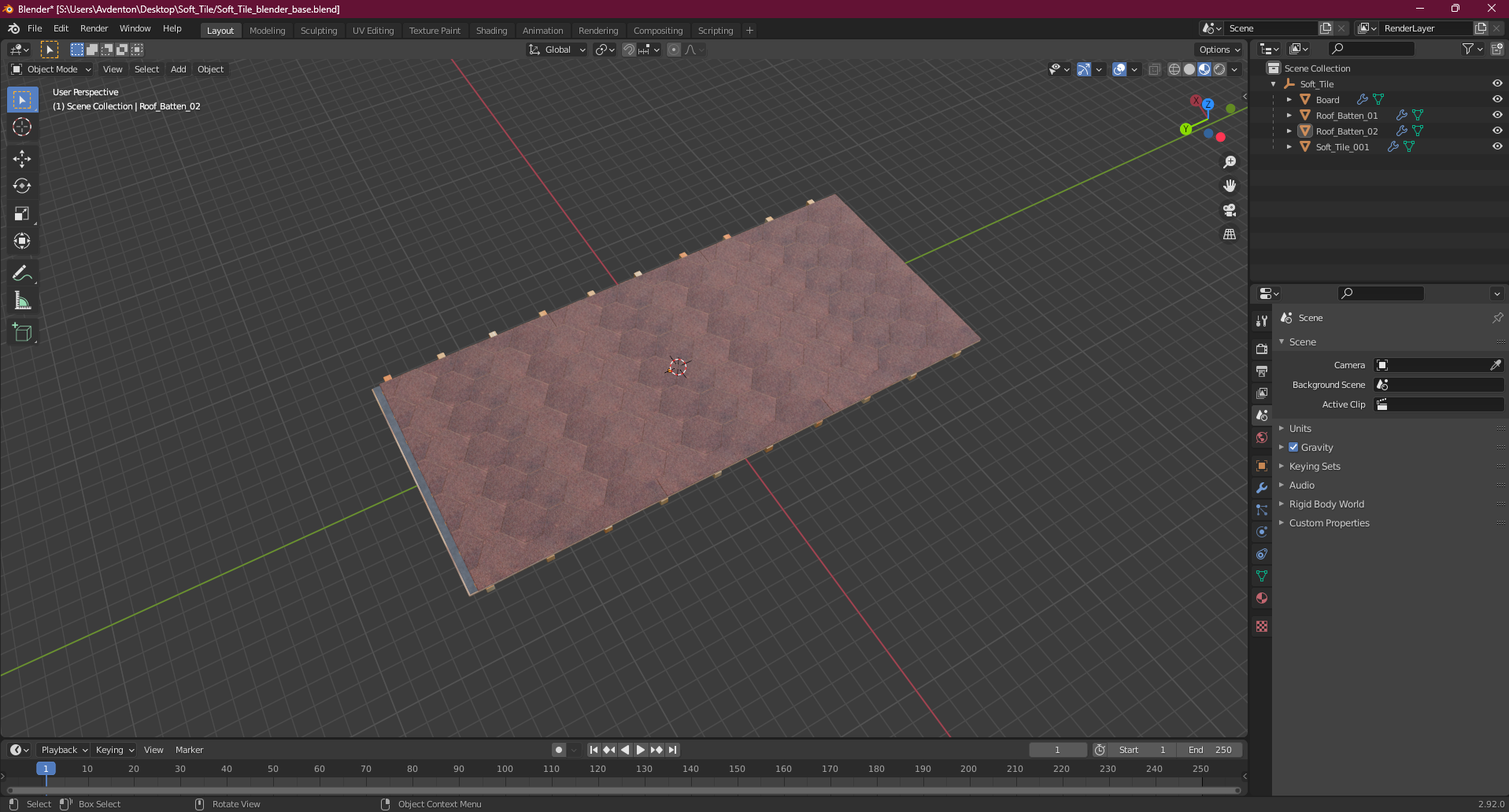 Soft Tile 3D model
