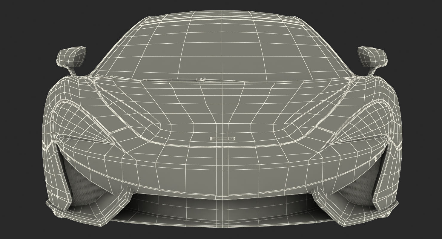 3D model McLaren 570GT 2017 Rigged