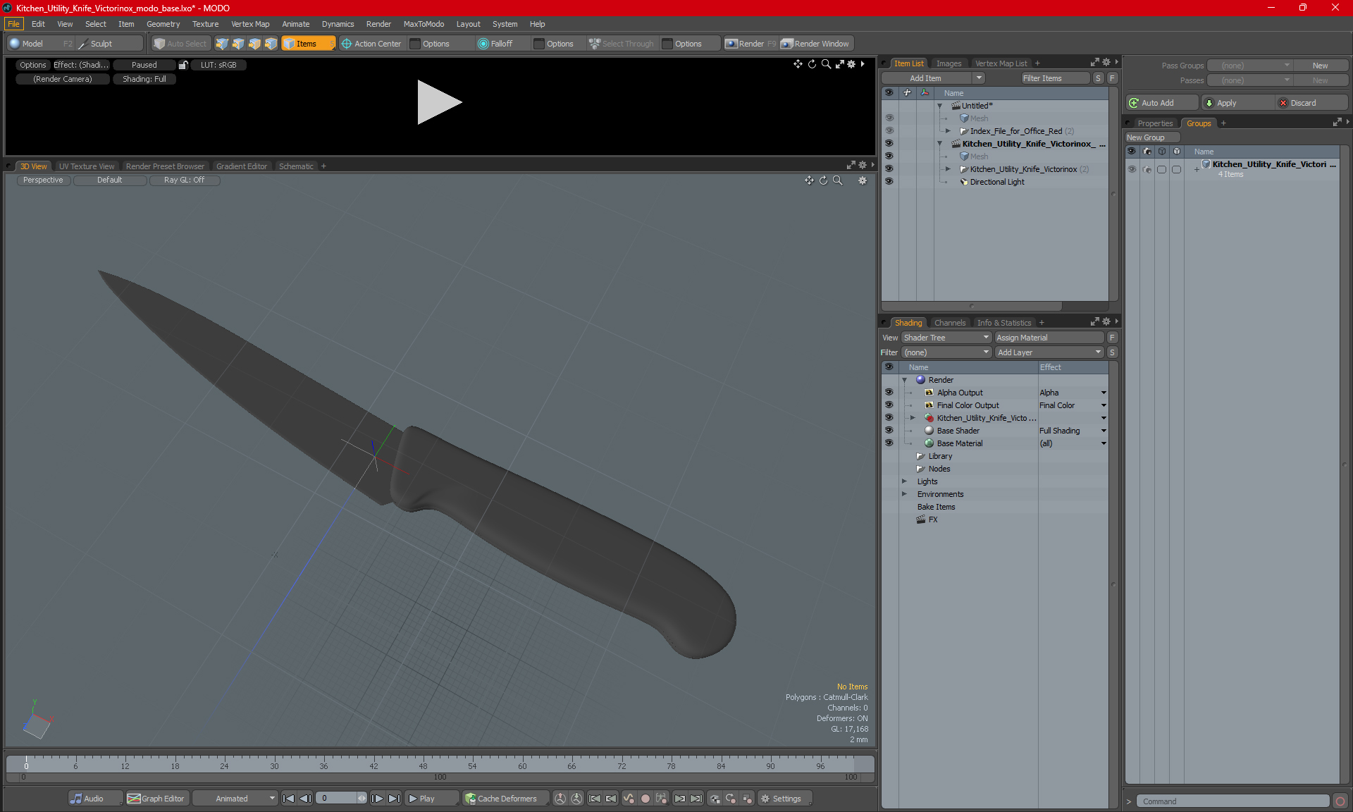 Kitchen Utility Knife Victorinox 3D