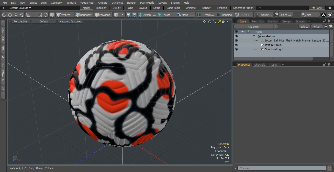 Soccer Ball Nike Flight Match Premier League 2021-22 3D
