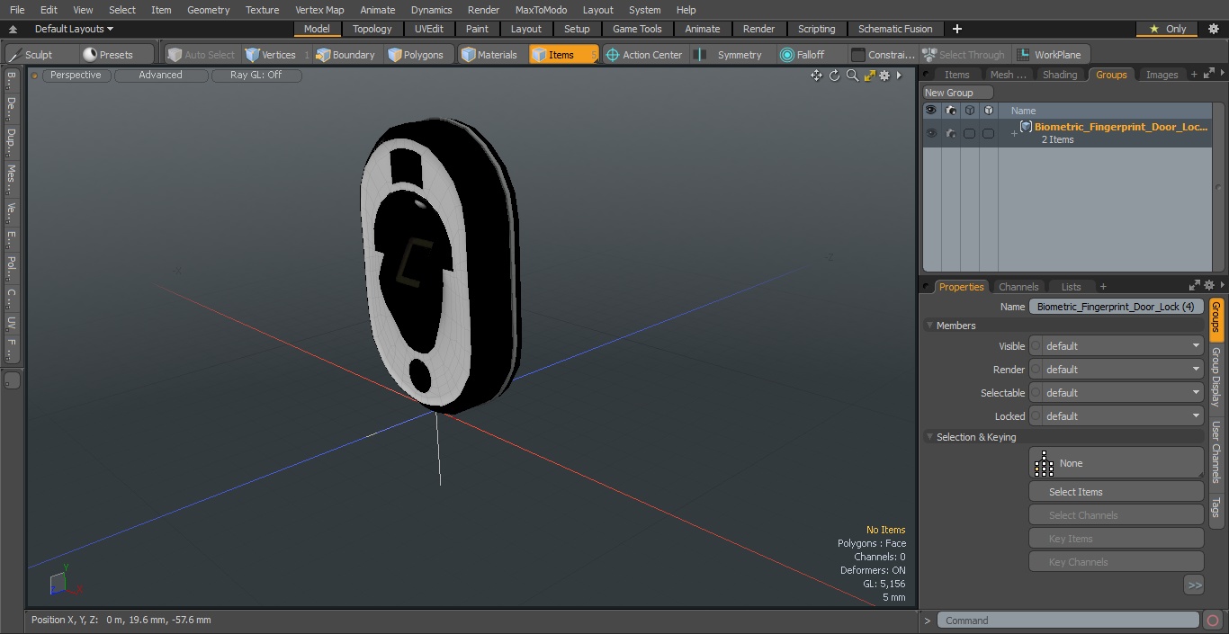 3D Biometric Fingerprint Door Lock