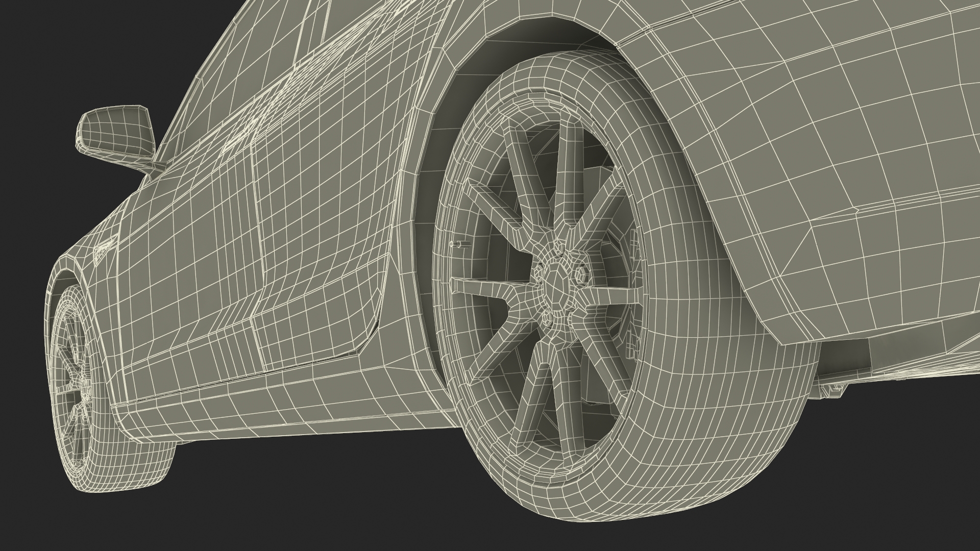 3D Tesla with Thule Car Roofbox on Roof Rack