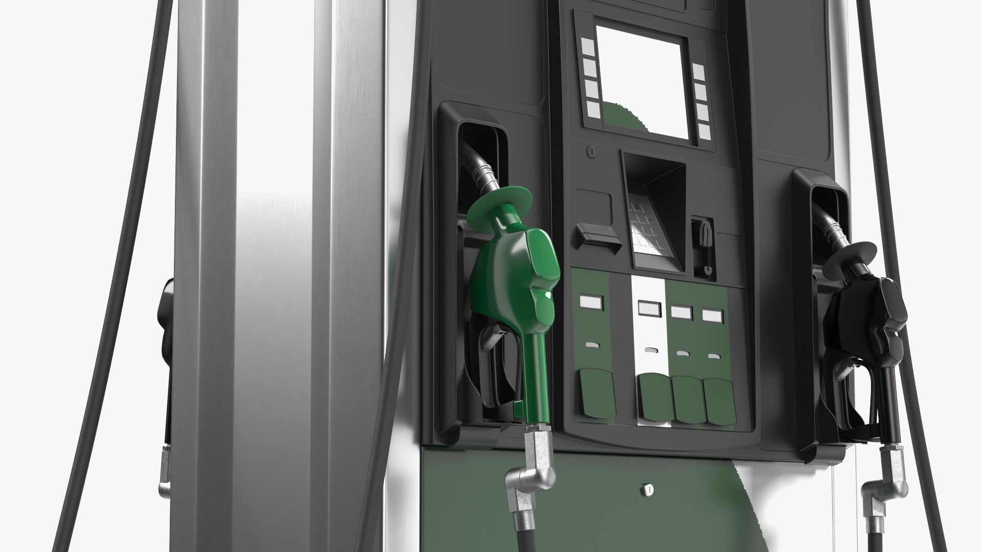 Gas Pump Green 3D model