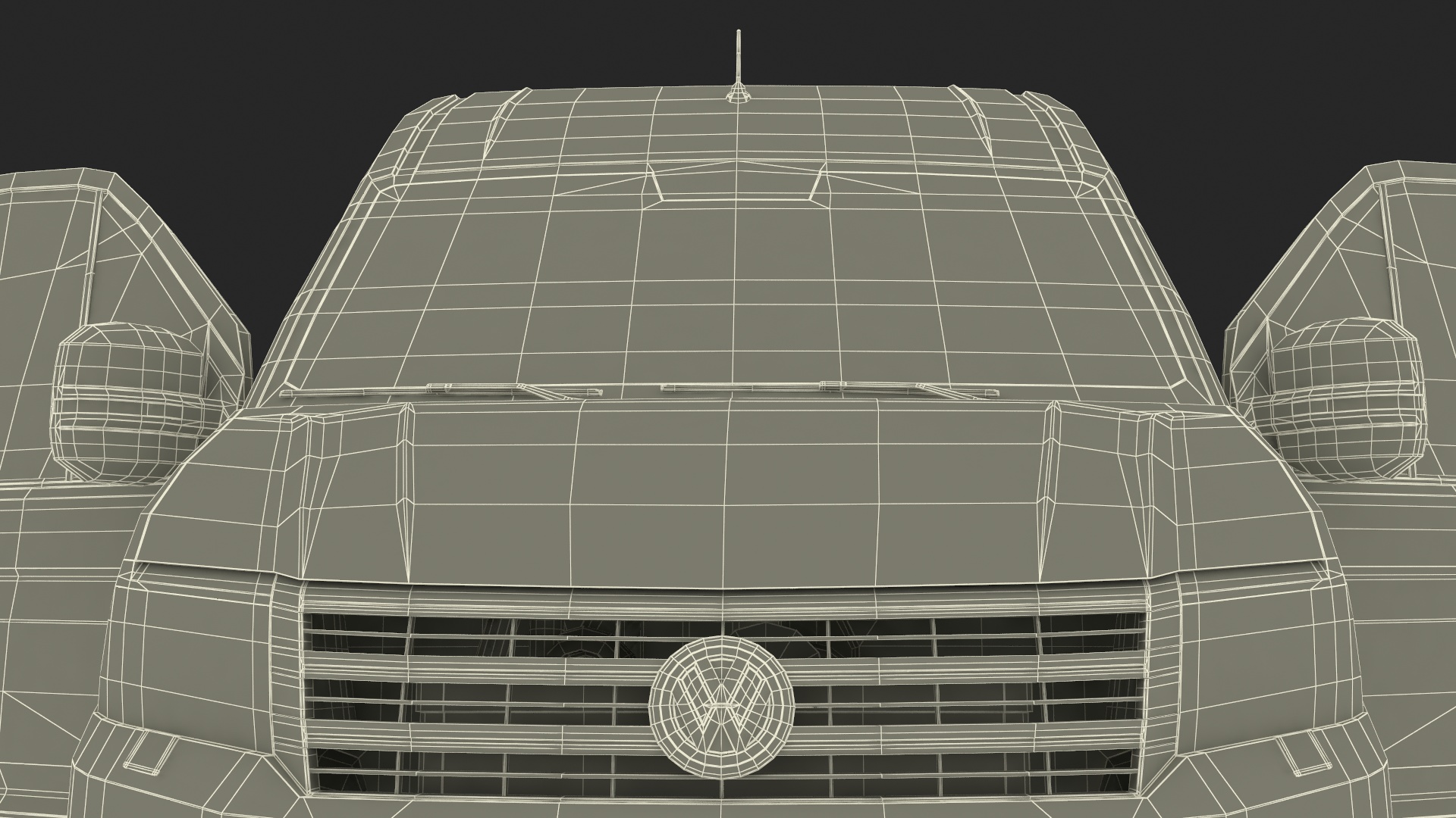 3D model Volkswagen Crafter Van 2024 Long Silver Metallic Rigged