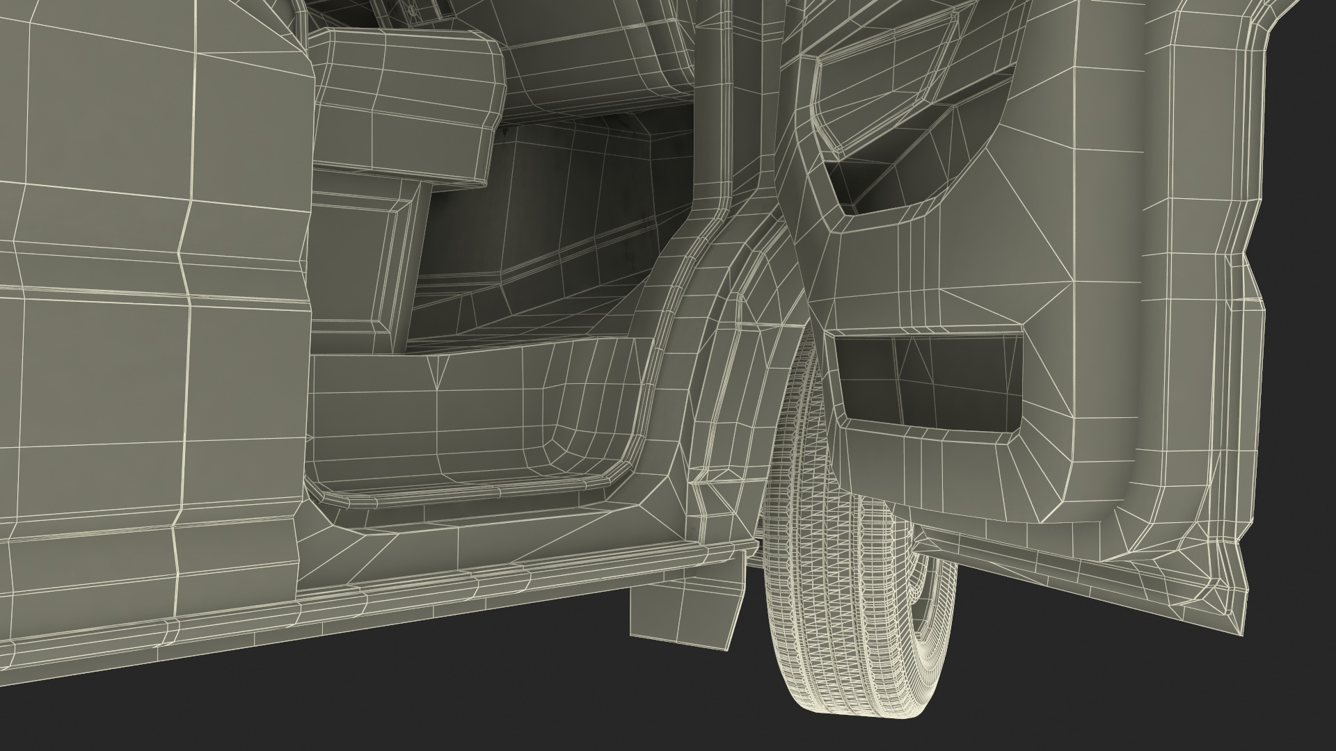 3D model Volkswagen Crafter Van 2024 Long Silver Metallic Rigged