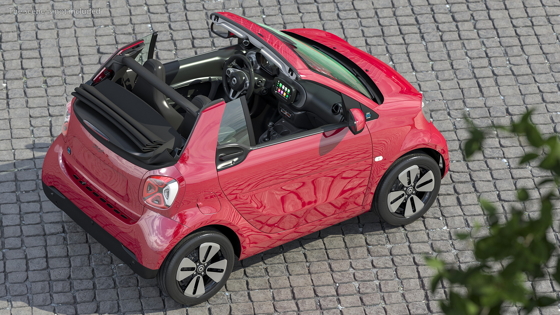 Smart EQ Cabrio Rigged 3D
