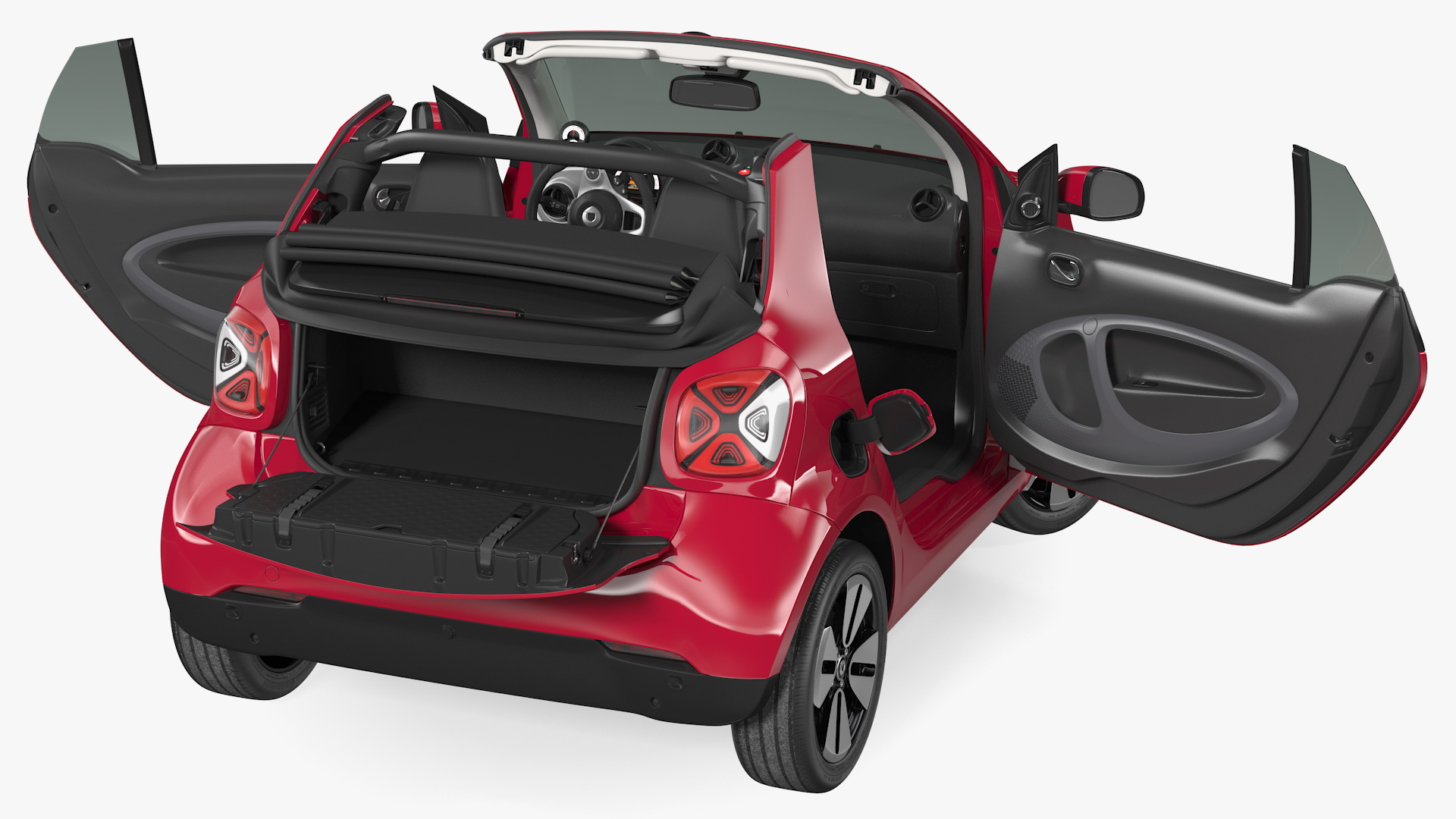 Smart EQ Cabrio Rigged 3D