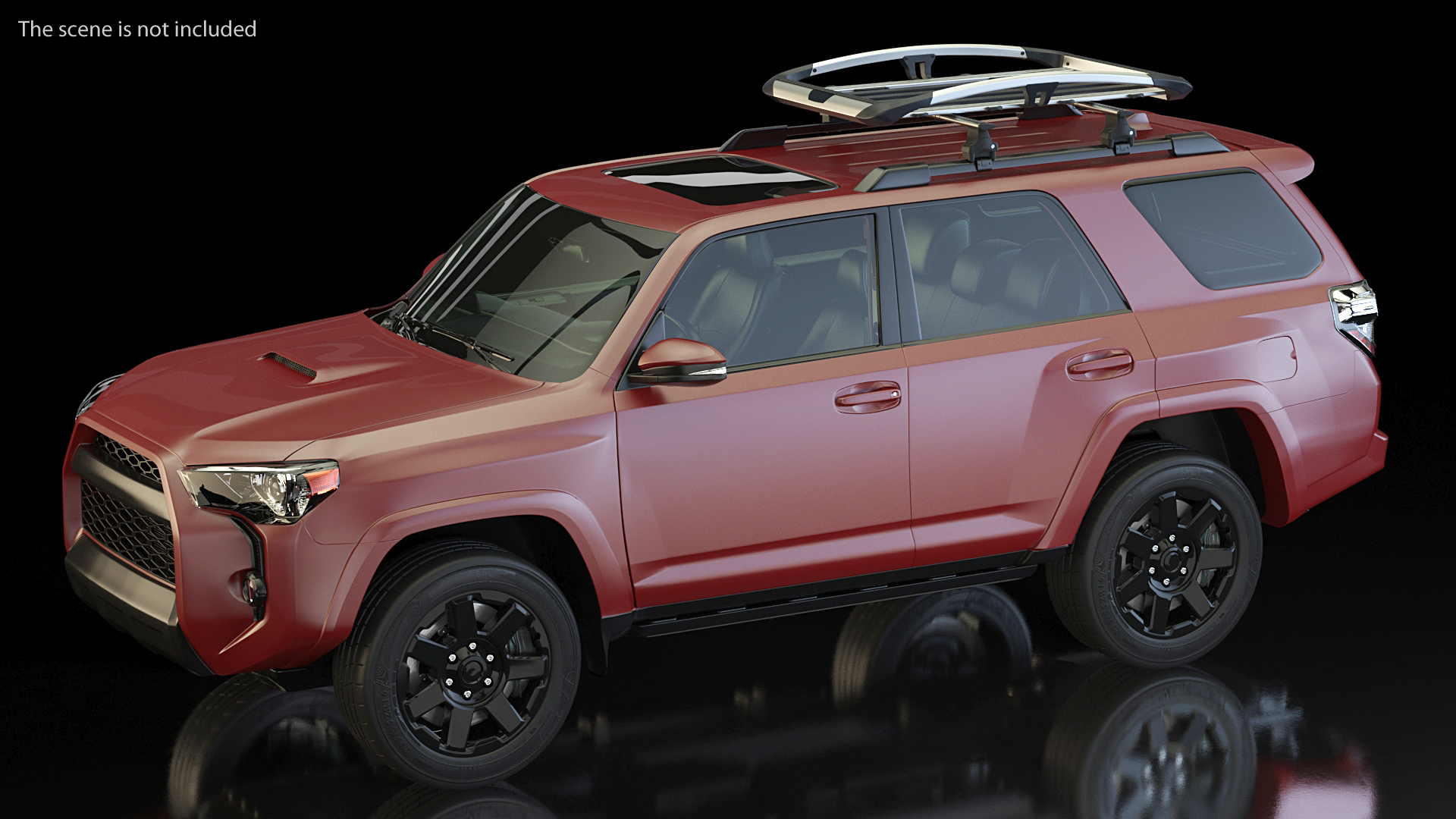 SUV 4x4 with Roof Rack 3D