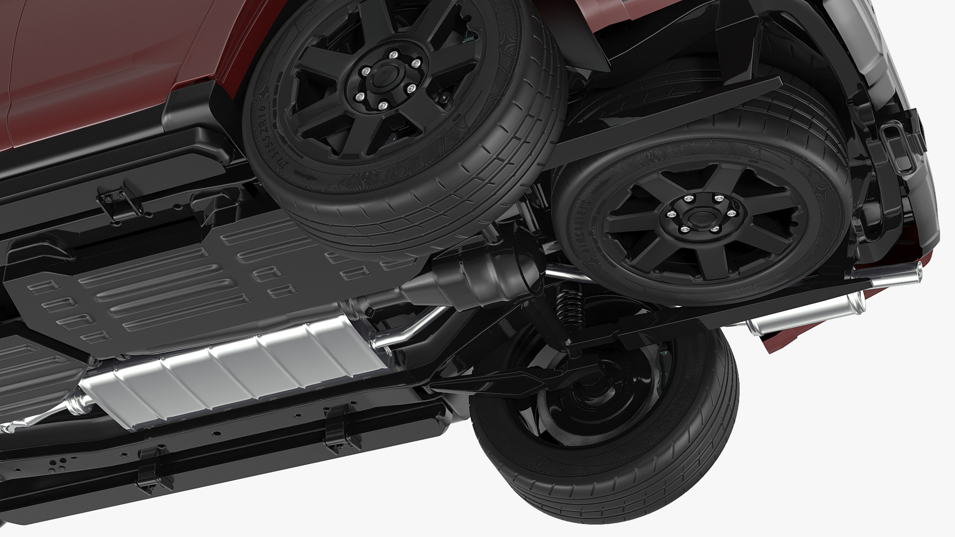 SUV 4x4 with Roof Rack 3D