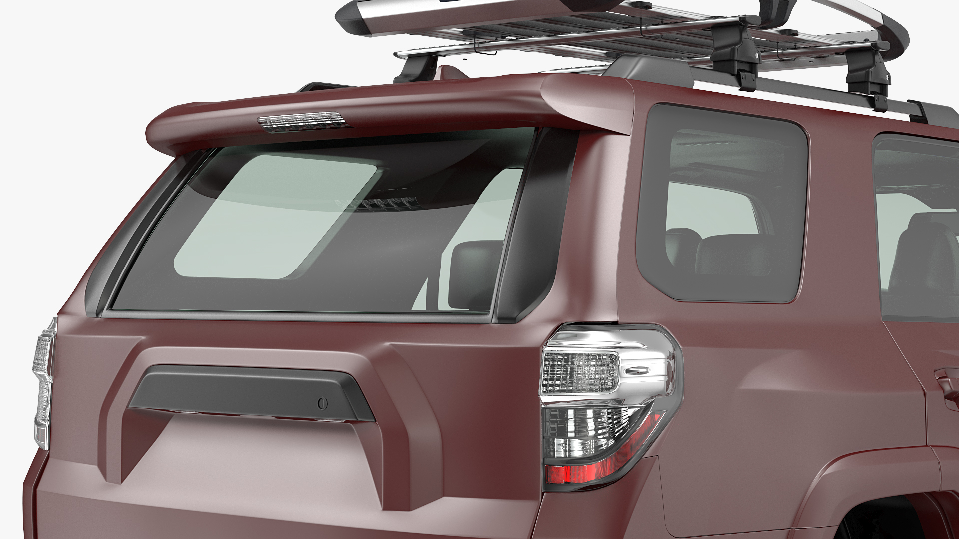 SUV 4x4 with Roof Rack 3D