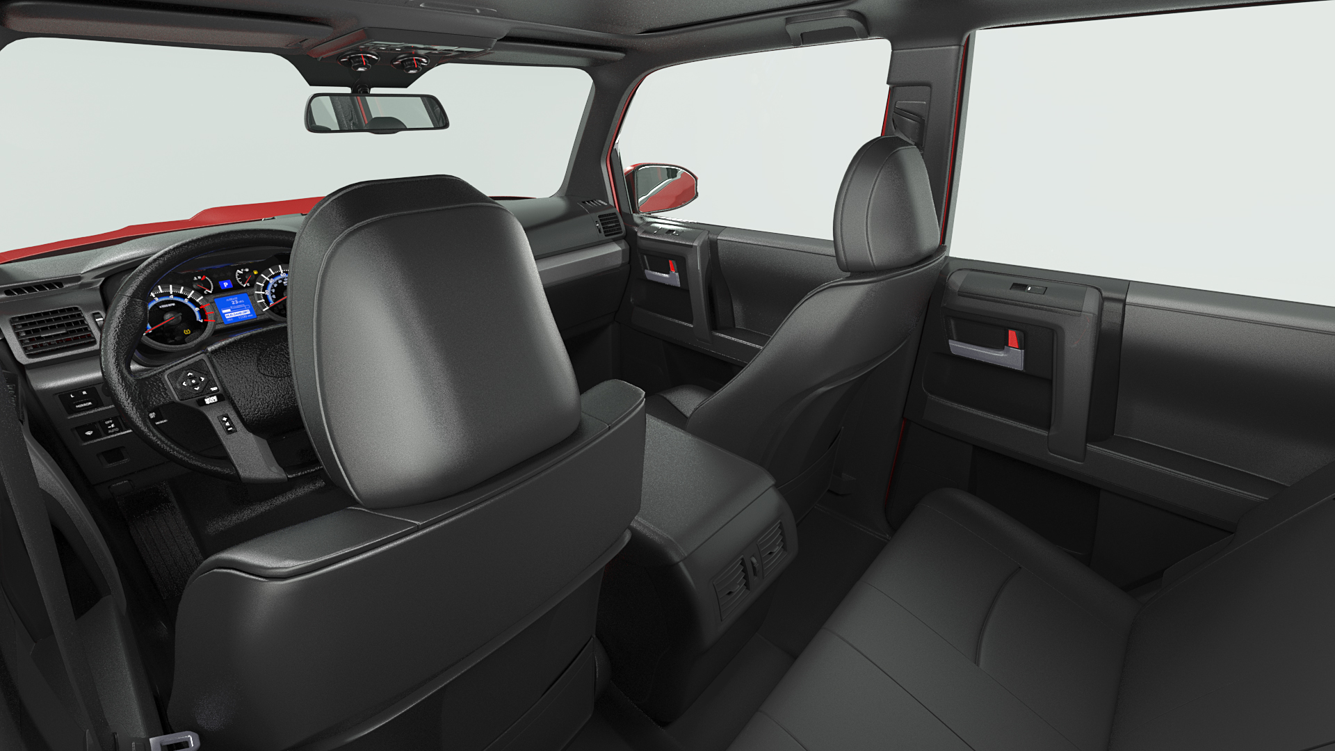 SUV 4x4 with Roof Rack 3D