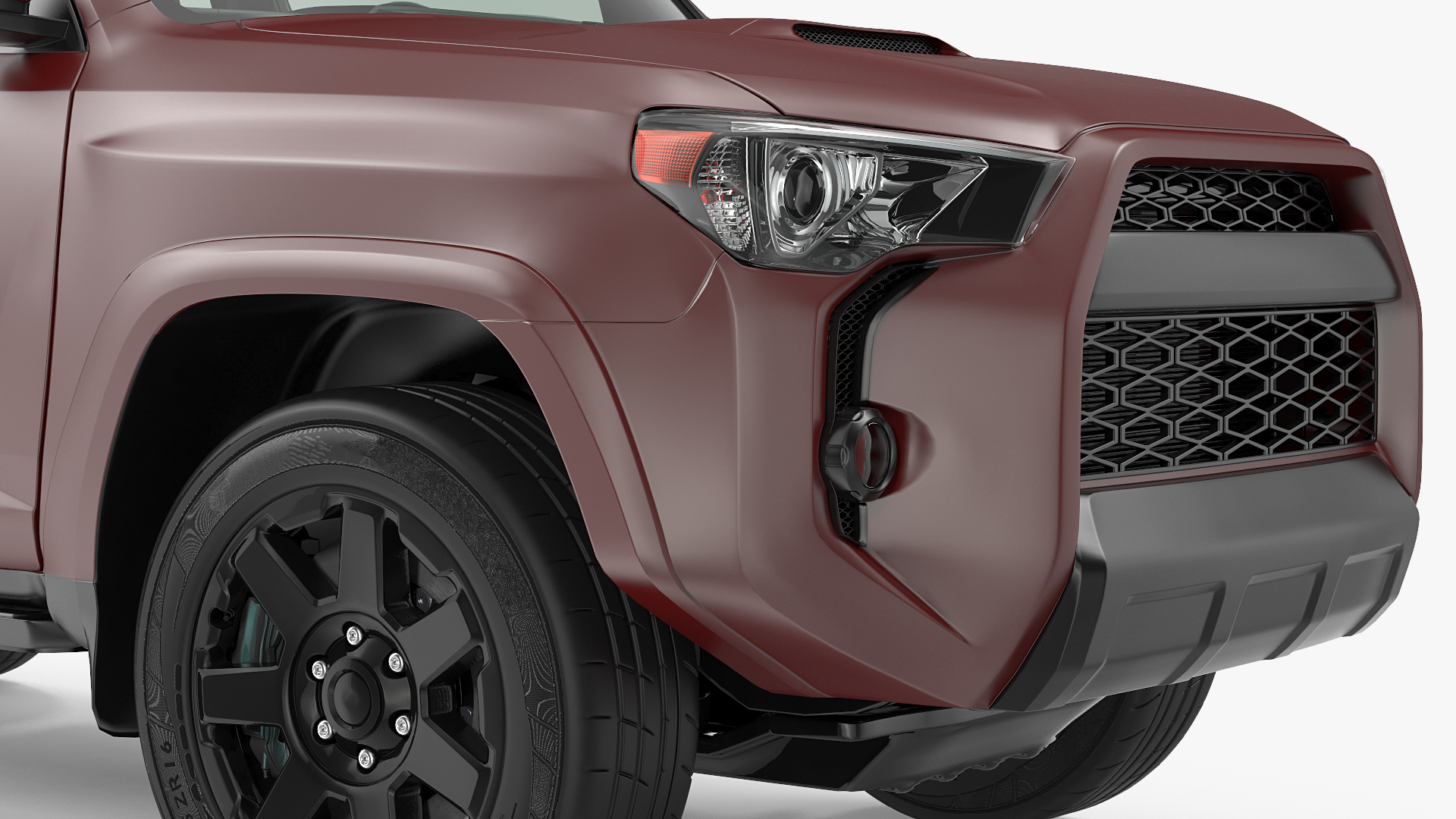 SUV 4x4 with Roof Rack 3D