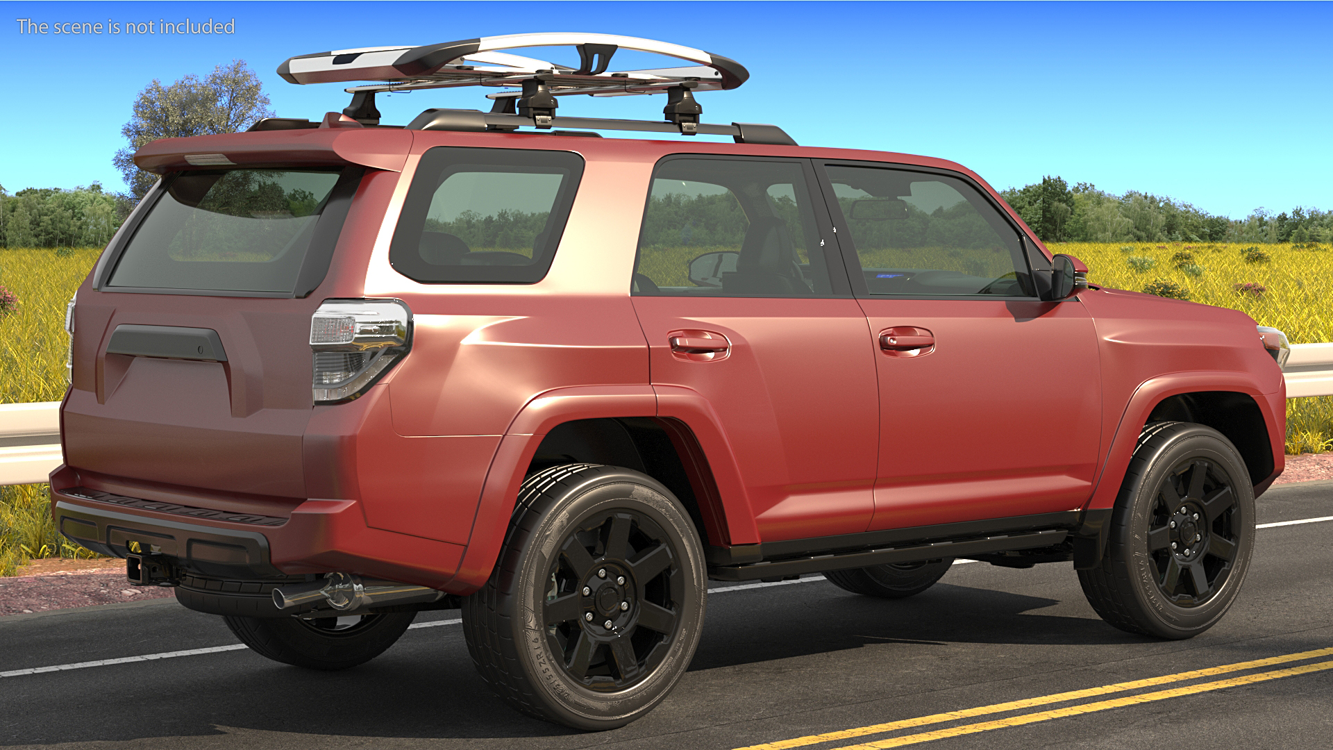 SUV 4x4 with Roof Rack 3D