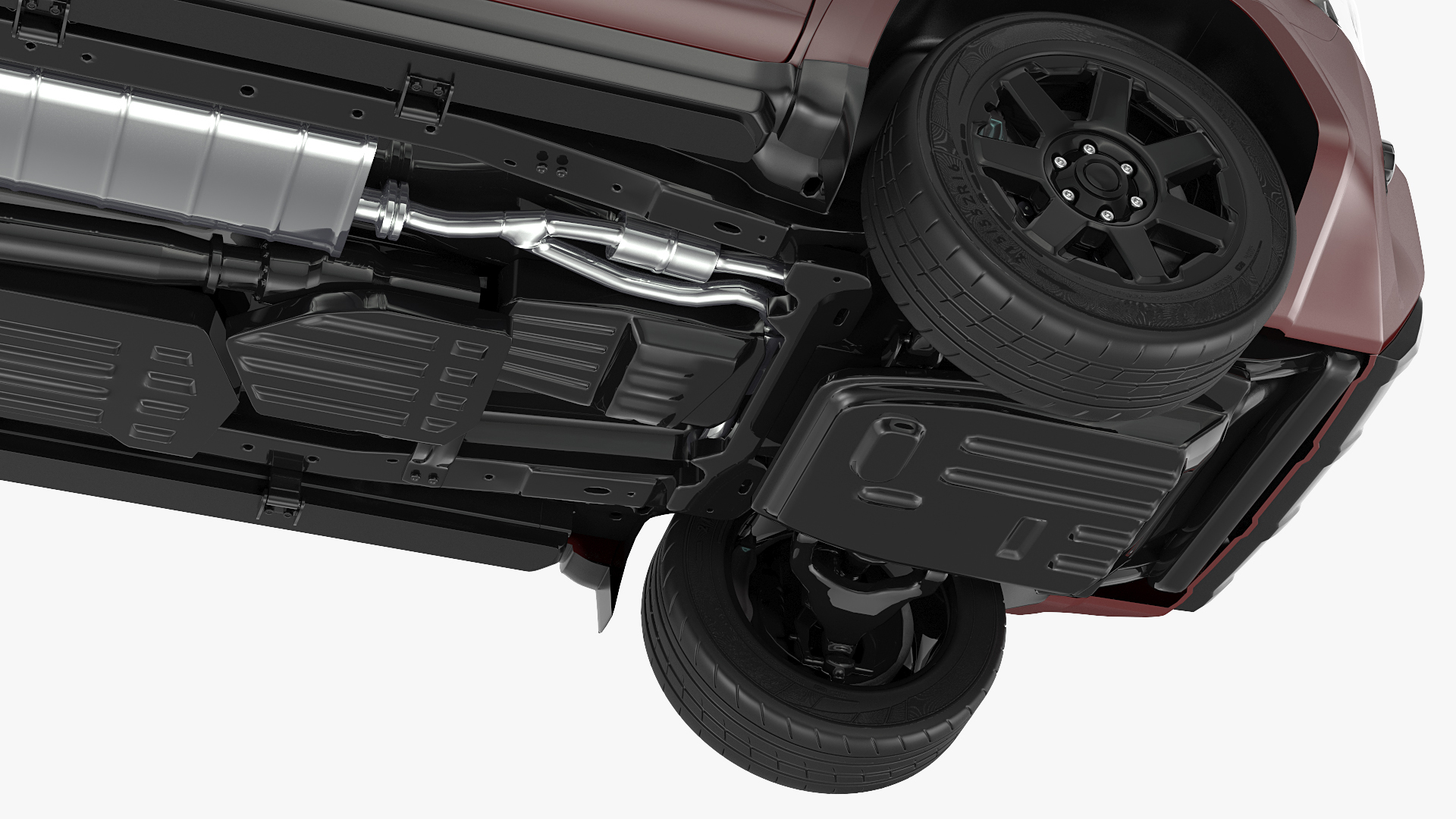 SUV 4x4 with Roof Rack 3D