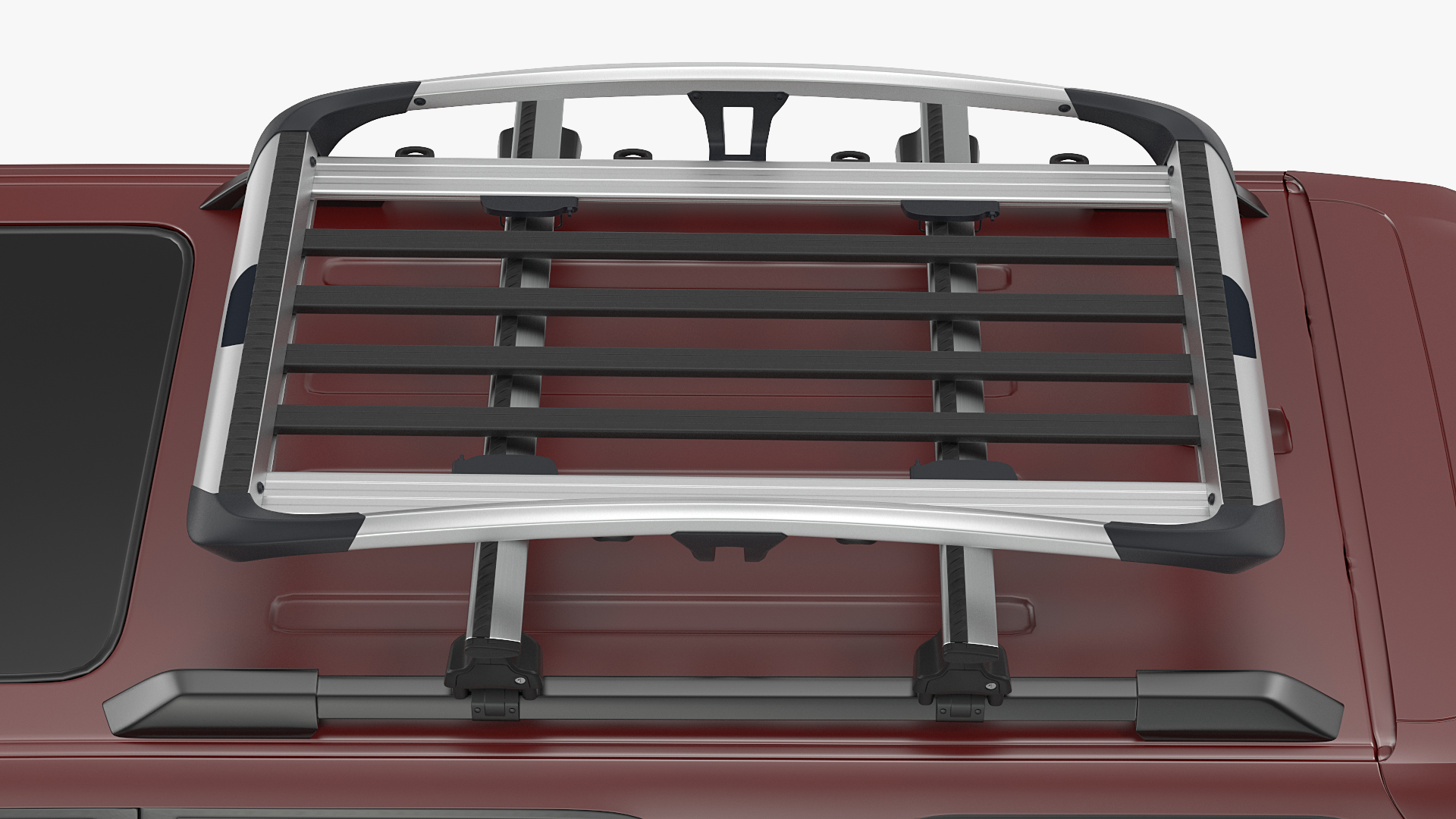SUV 4x4 with Roof Rack 3D