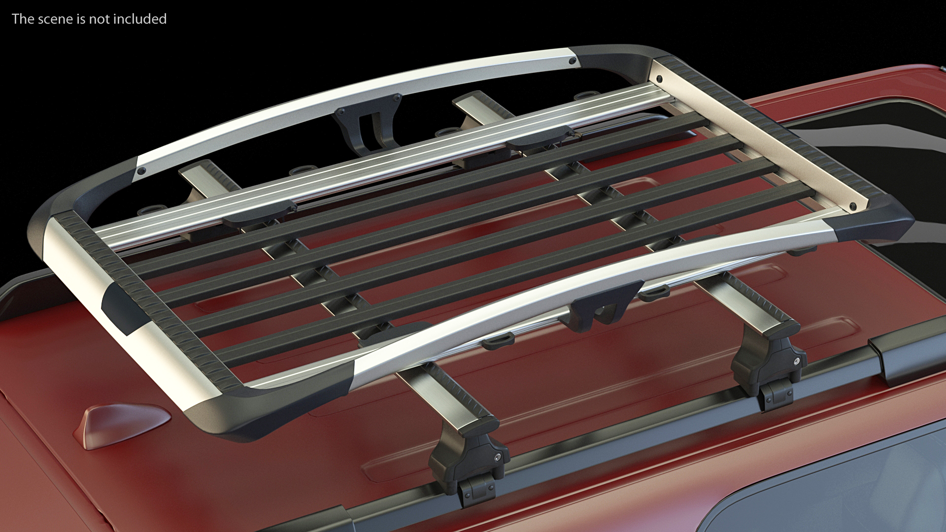 SUV 4x4 with Roof Rack 3D