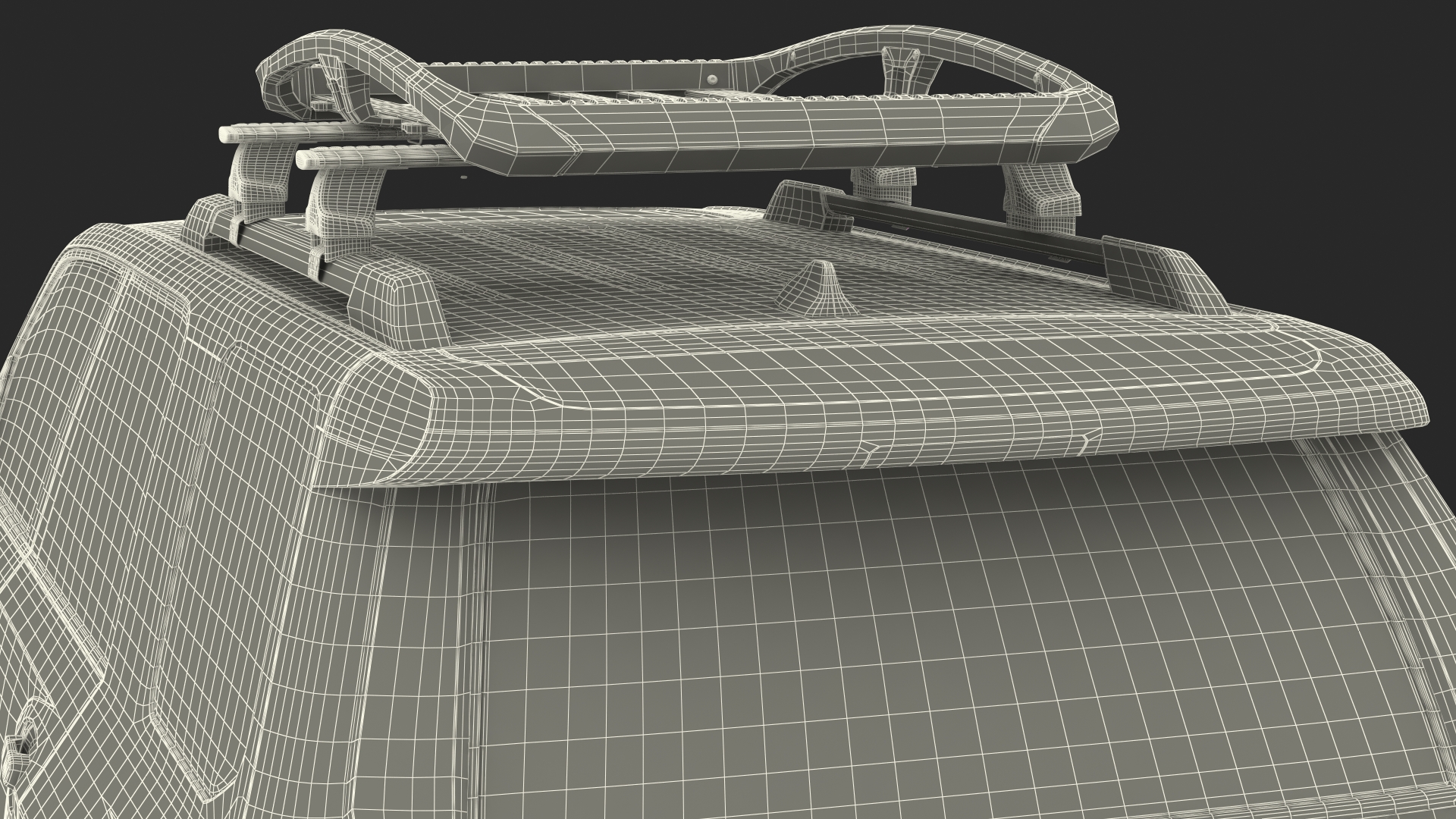 SUV 4x4 with Roof Rack 3D