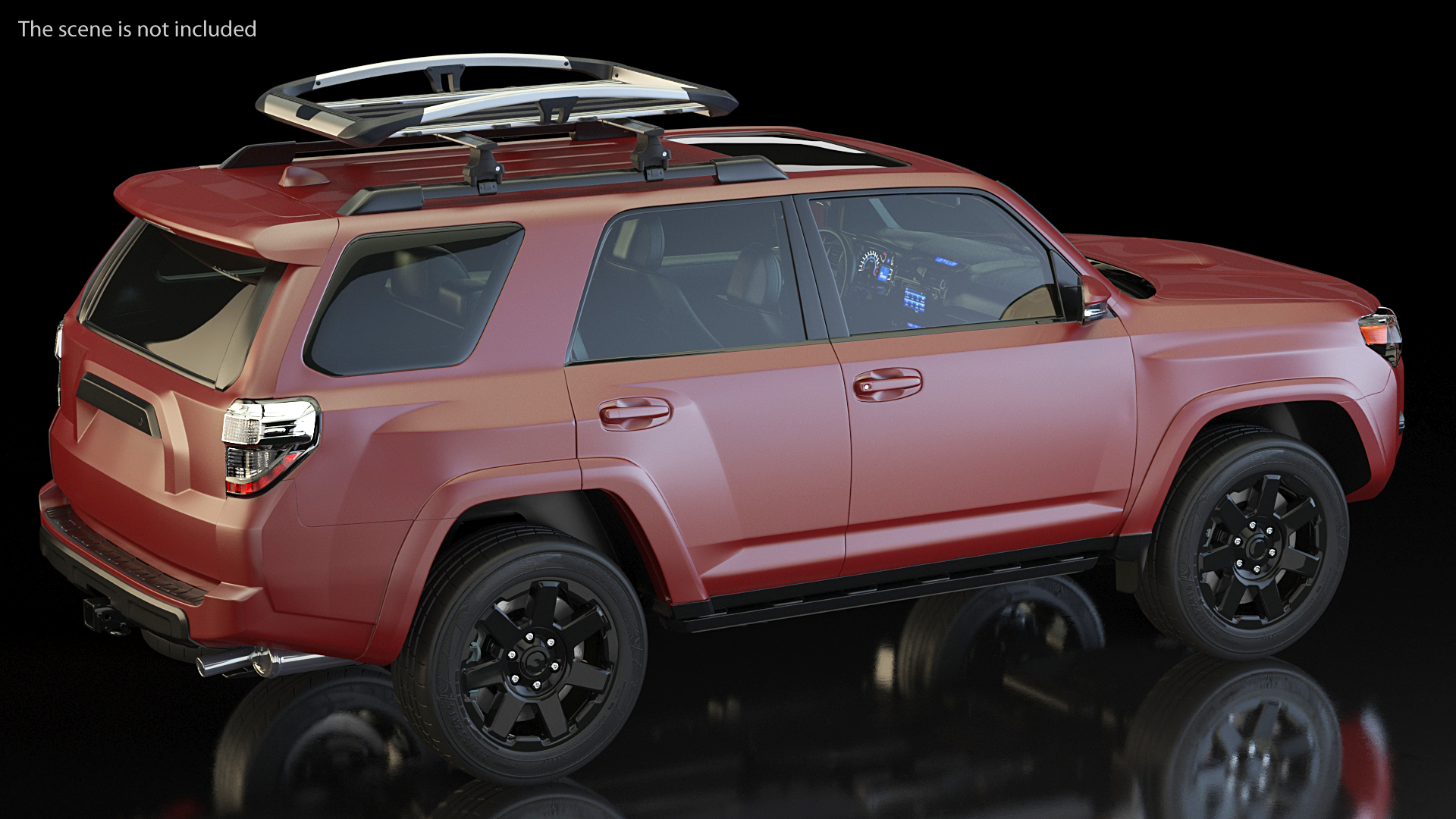 SUV 4x4 with Roof Rack 3D