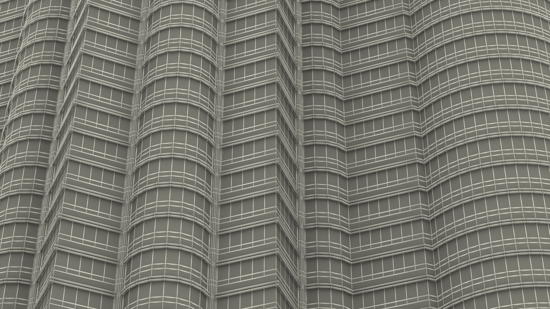 Petronas Towers Twin Skyscrapers 3D