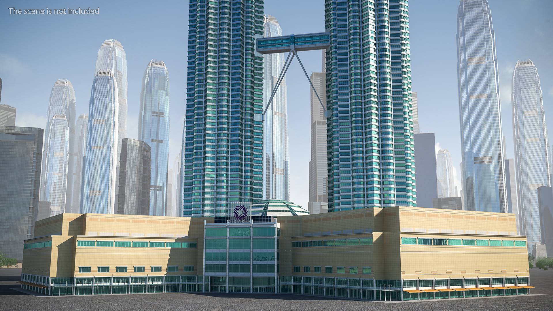 Petronas Towers Twin Skyscrapers 3D