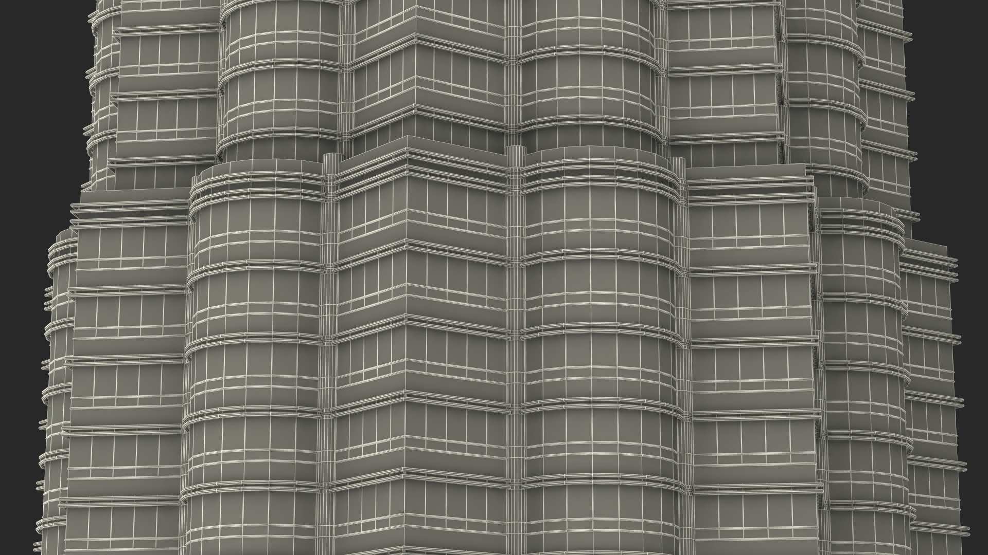 Petronas Towers Twin Skyscrapers 3D