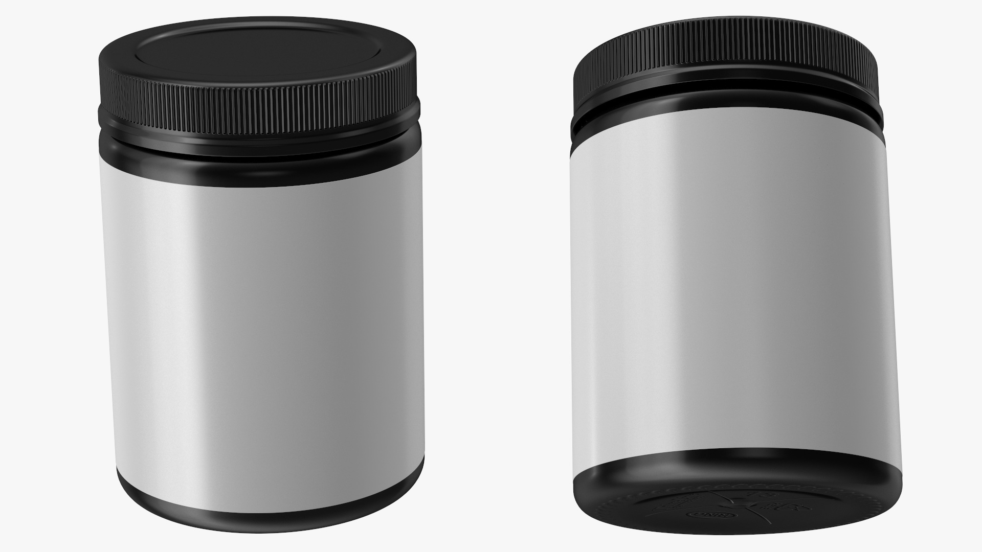 3D Collagen 200 Grams Jar Blank model