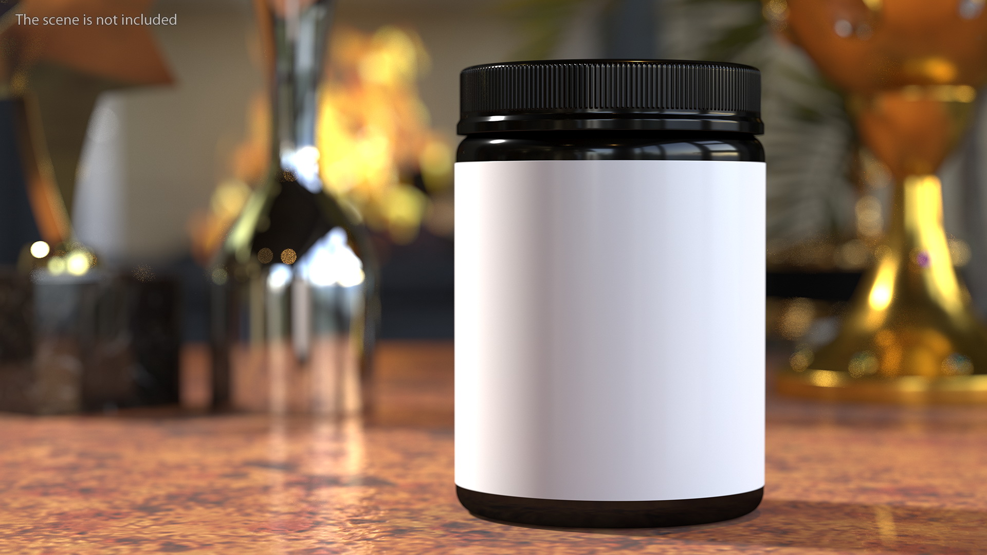 3D Collagen 200 Grams Jar Blank model