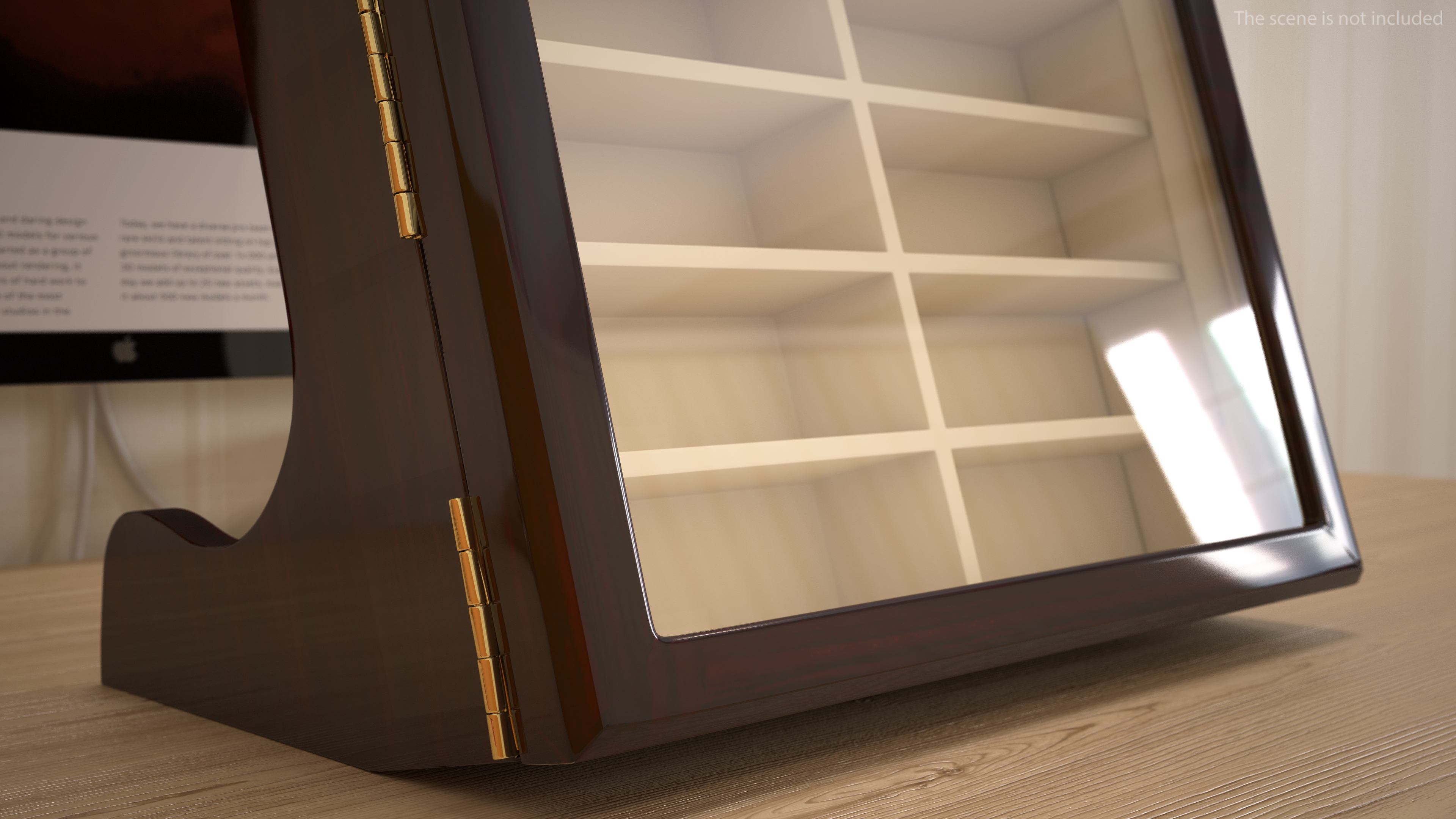 Ebony Glasses Display Stand 3D