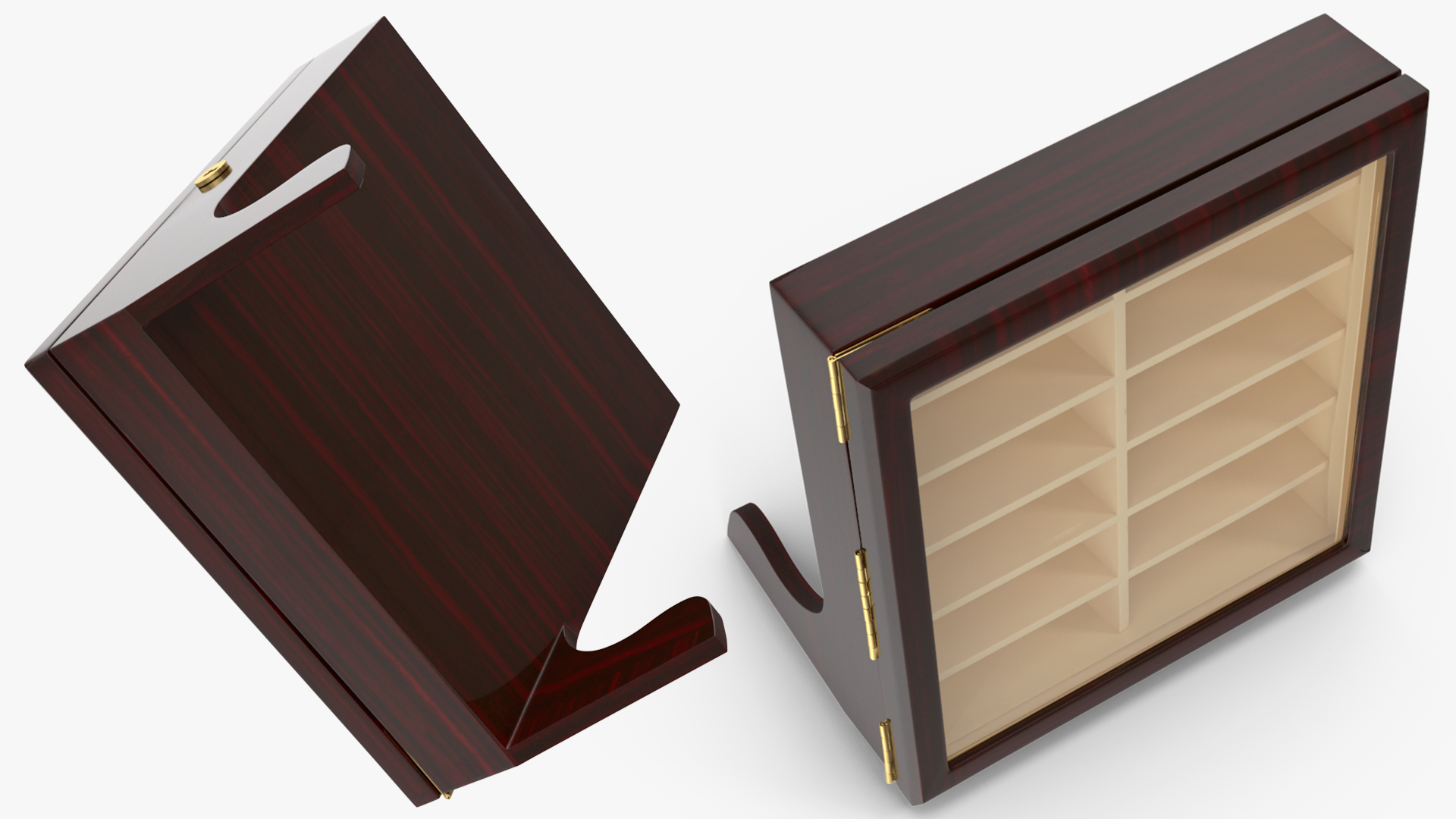 Ebony Glasses Display Stand 3D