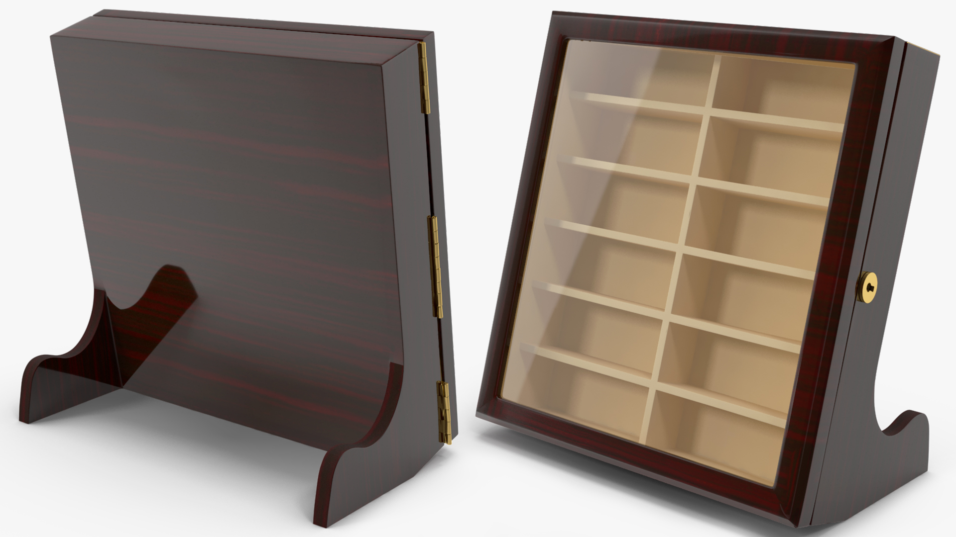 Ebony Glasses Display Stand 3D