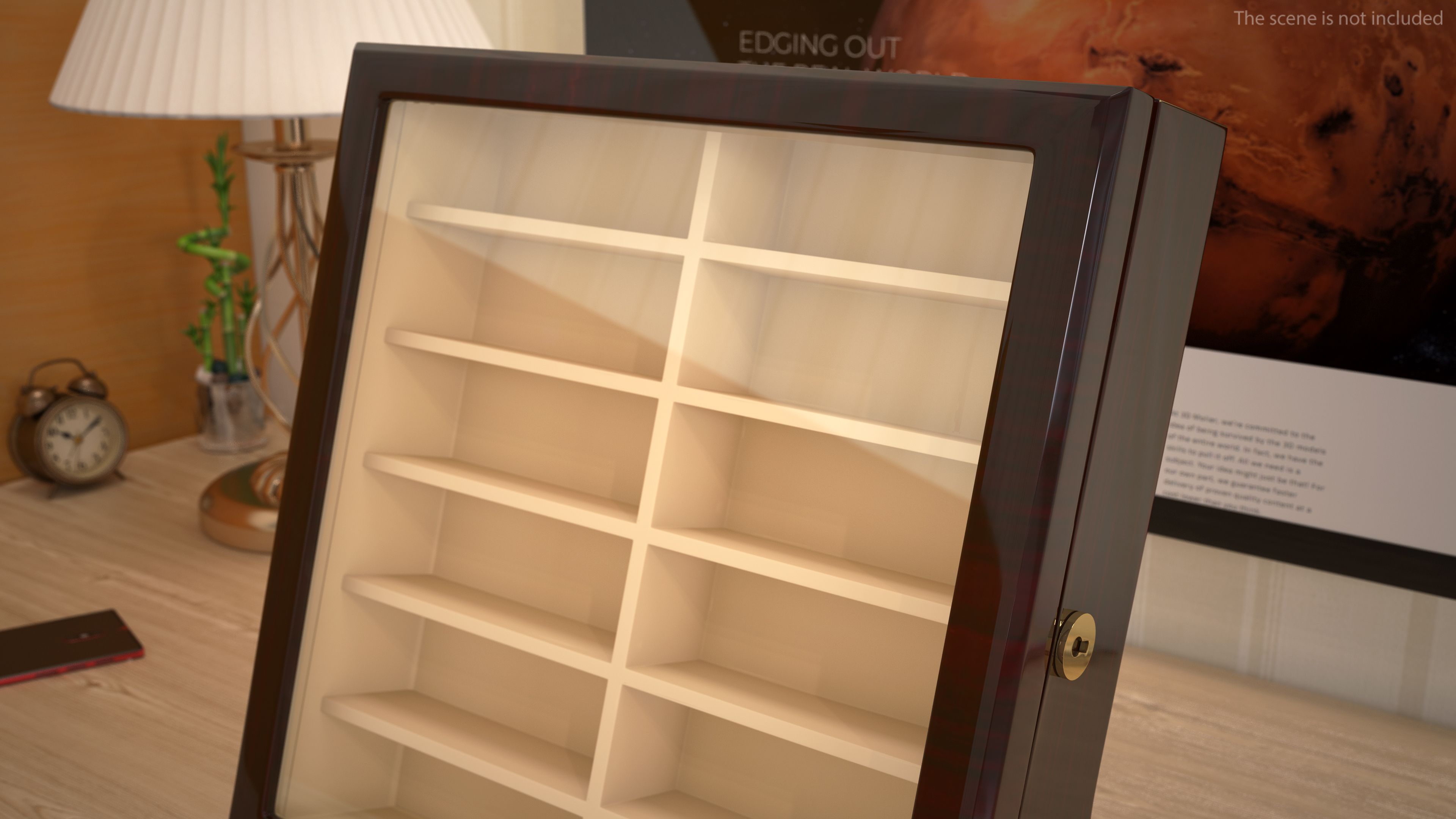 Ebony Glasses Display Stand 3D