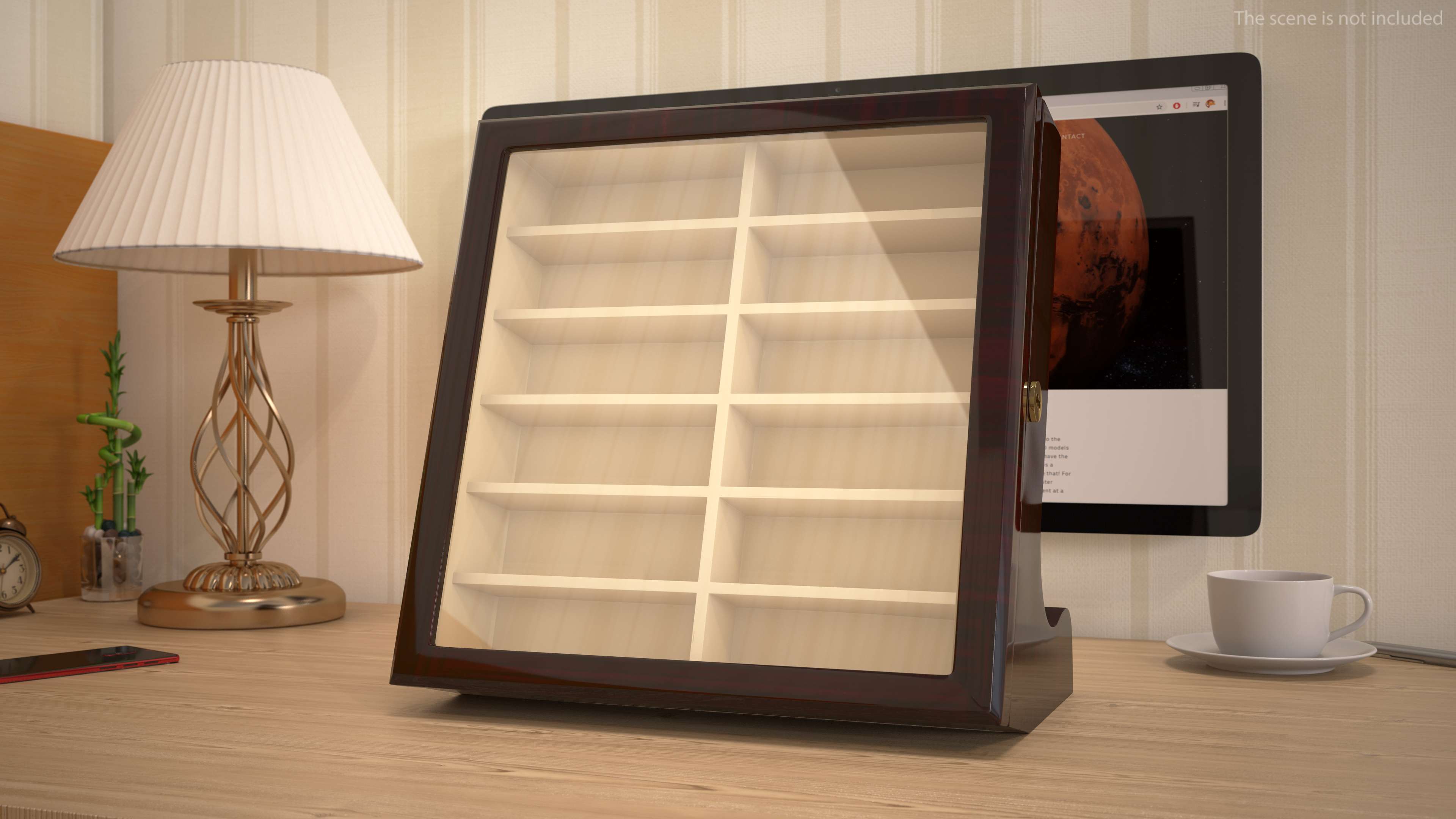 Ebony Glasses Display Stand 3D