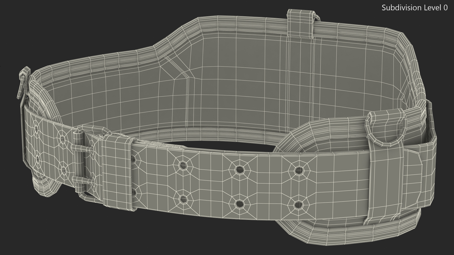 Heavy Duty Padded Tool Belt 3D