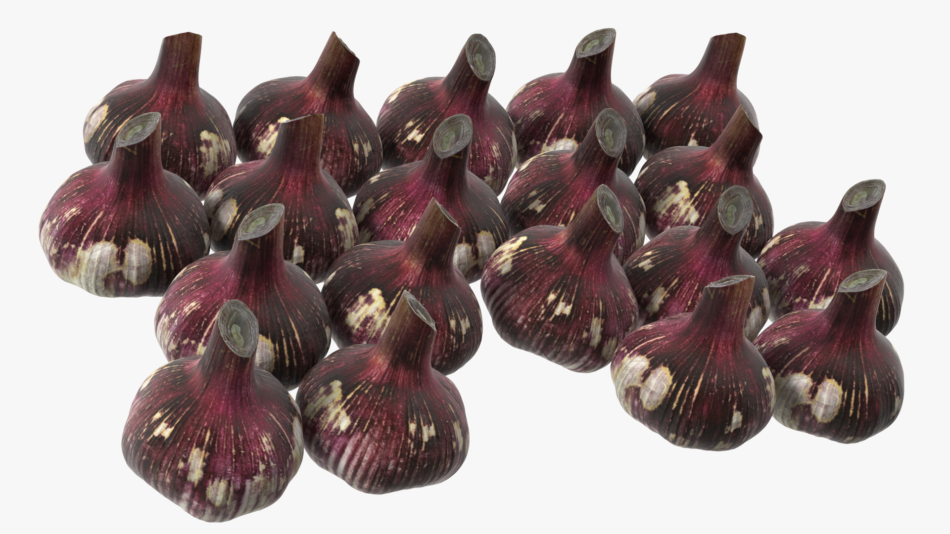 Fresh Vegetables on Display Rack 3D