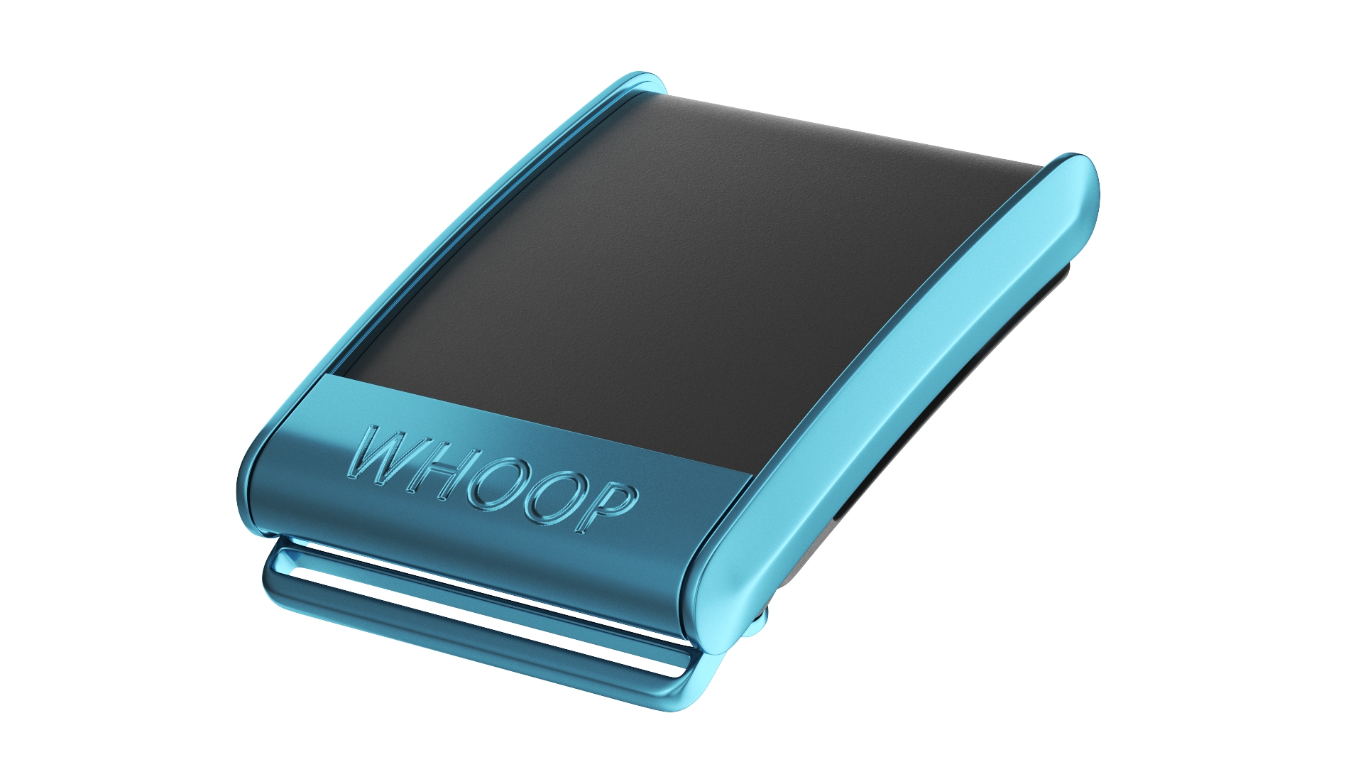 Activity Tracker Whoop 4 Blue on Hand 3D