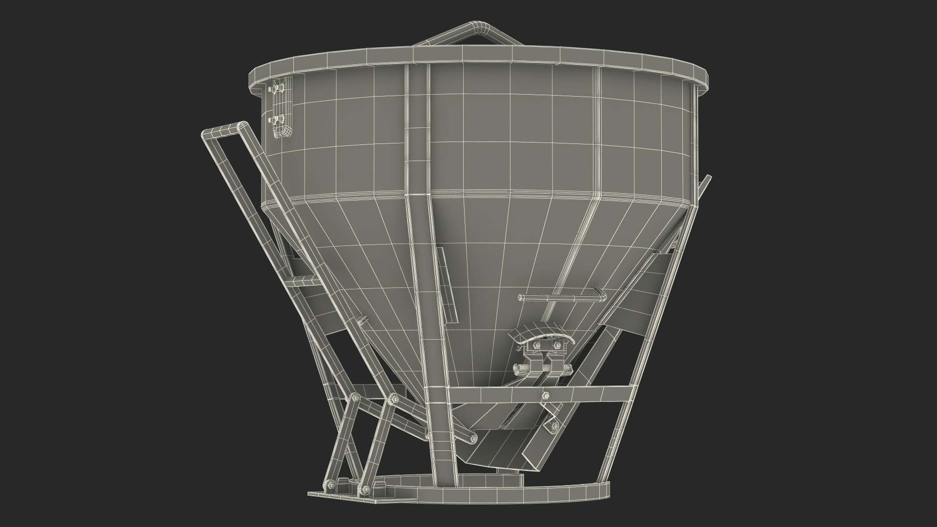 3D Construction Concrete Bucket model